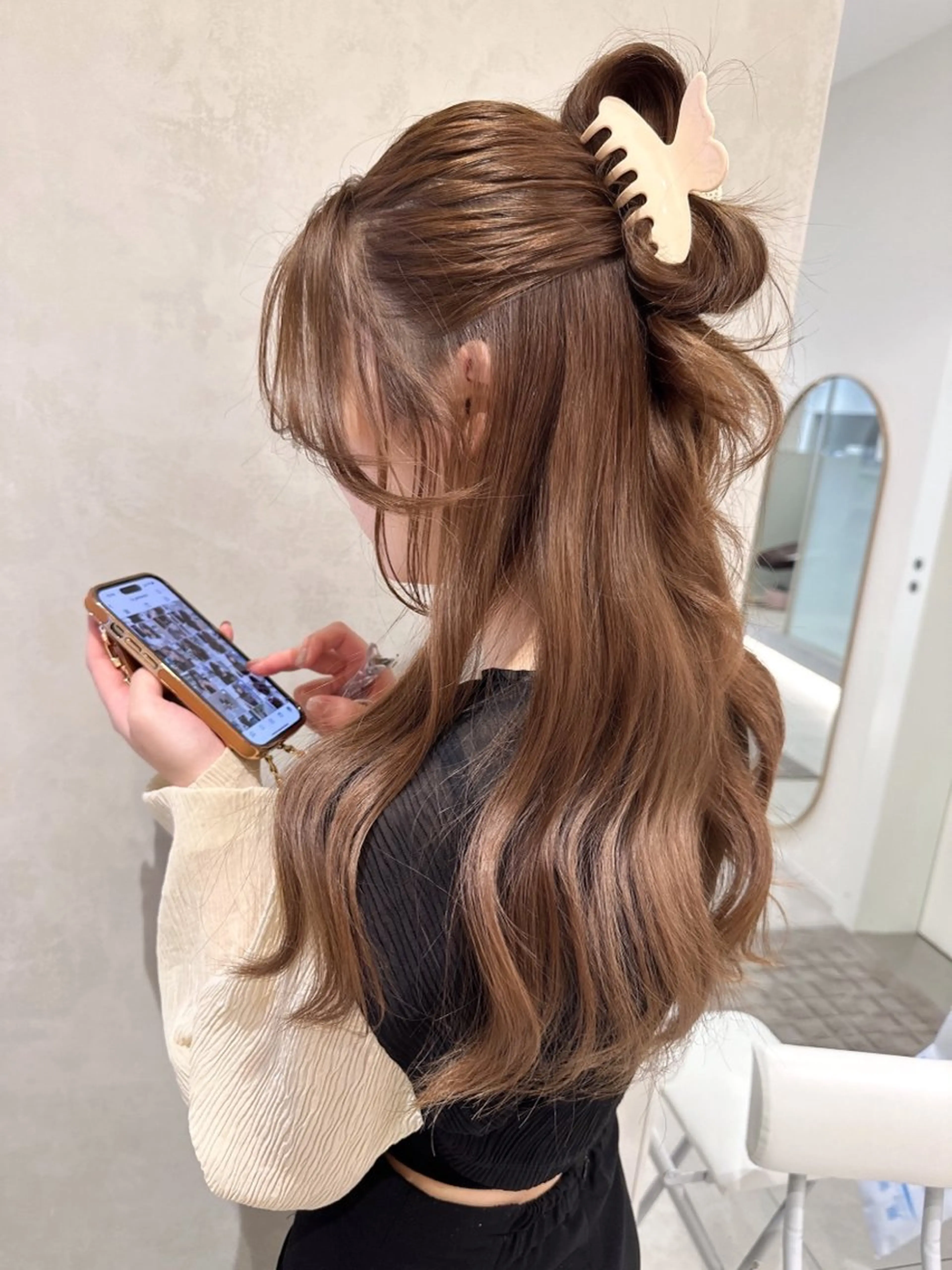 ロング oto🎀×美髪× シースルー前髪🤍のヘアスタイル