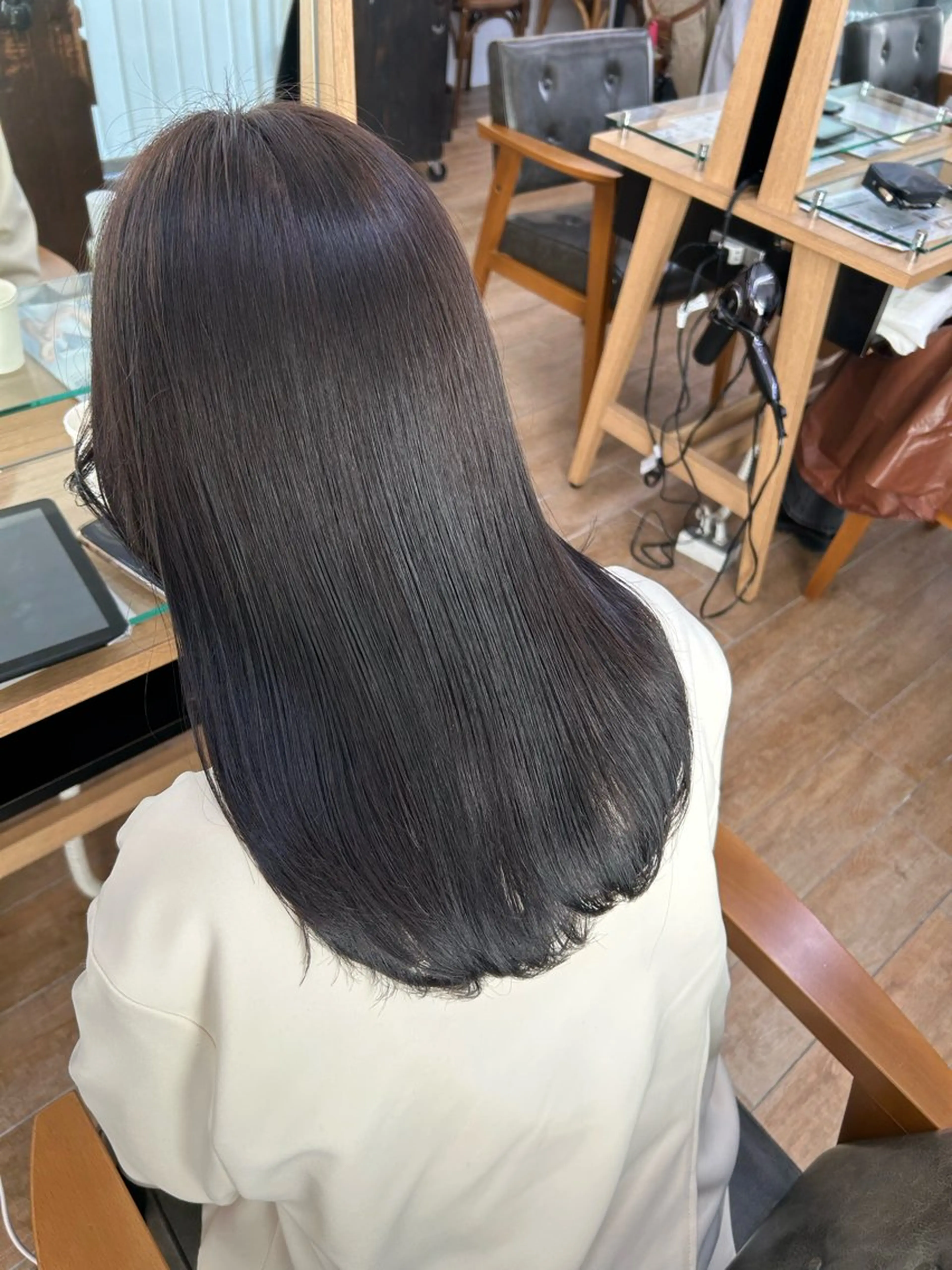 セミロング カラー ヘアカラー ブリーチなしWカラー /レイヤー/セイナのヘアスタイル