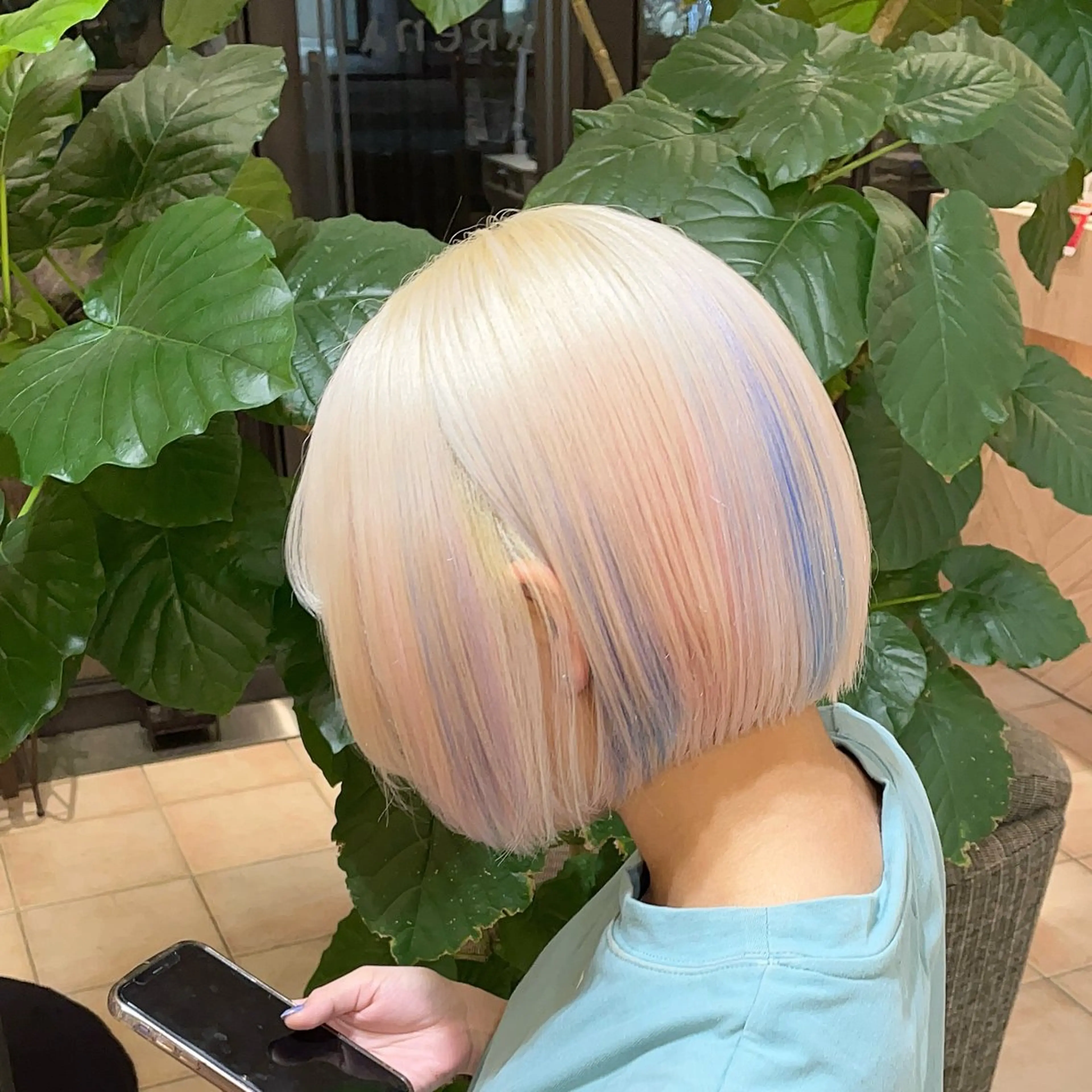 ショート カラー ブリーチ ケアブリーチ ハイトーンカラー ヘアカラー トリートメント tet 店長 RIKITOのヘアスタイル