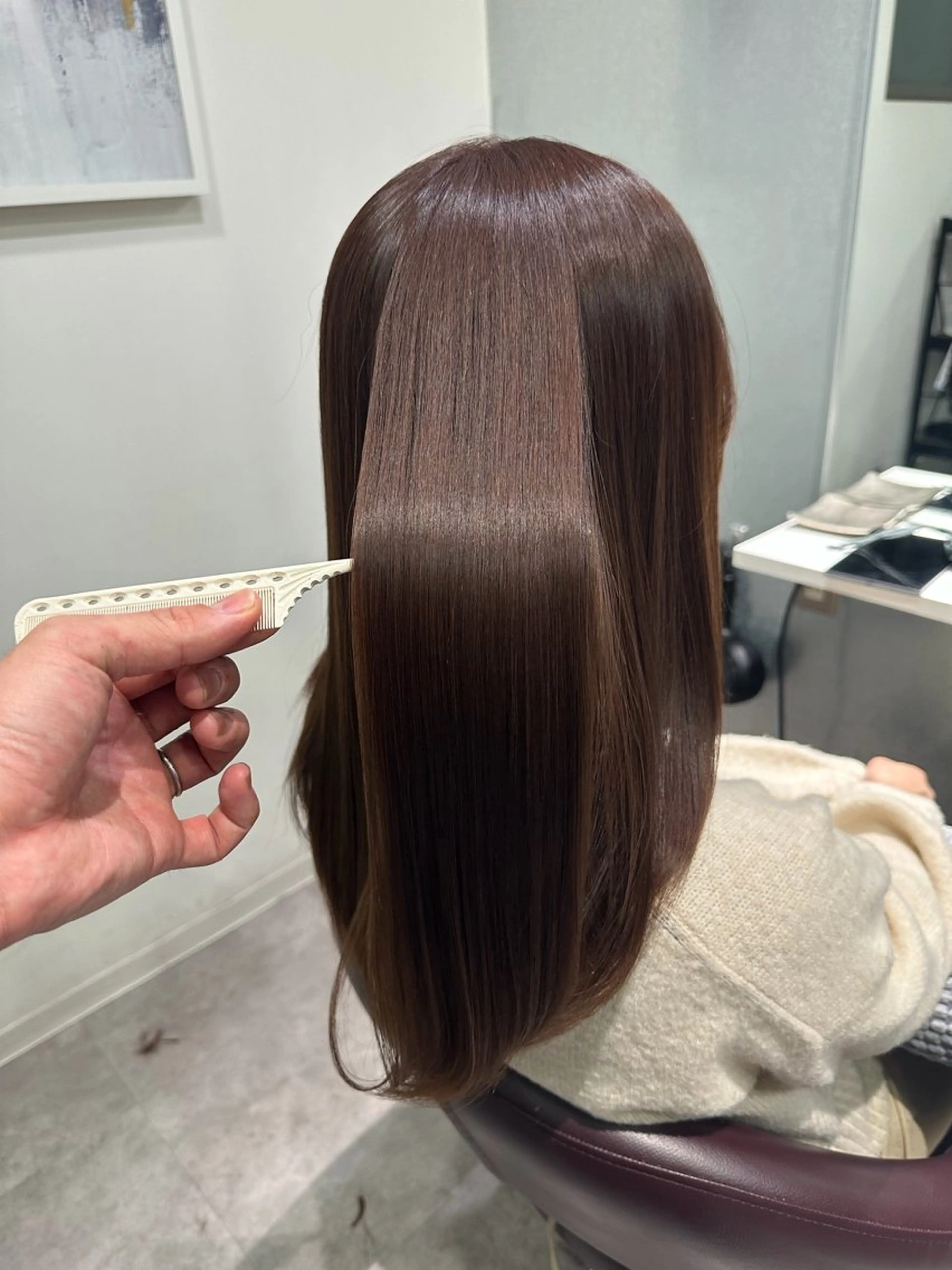 ロング 添田 拓哉のヘアスタイル