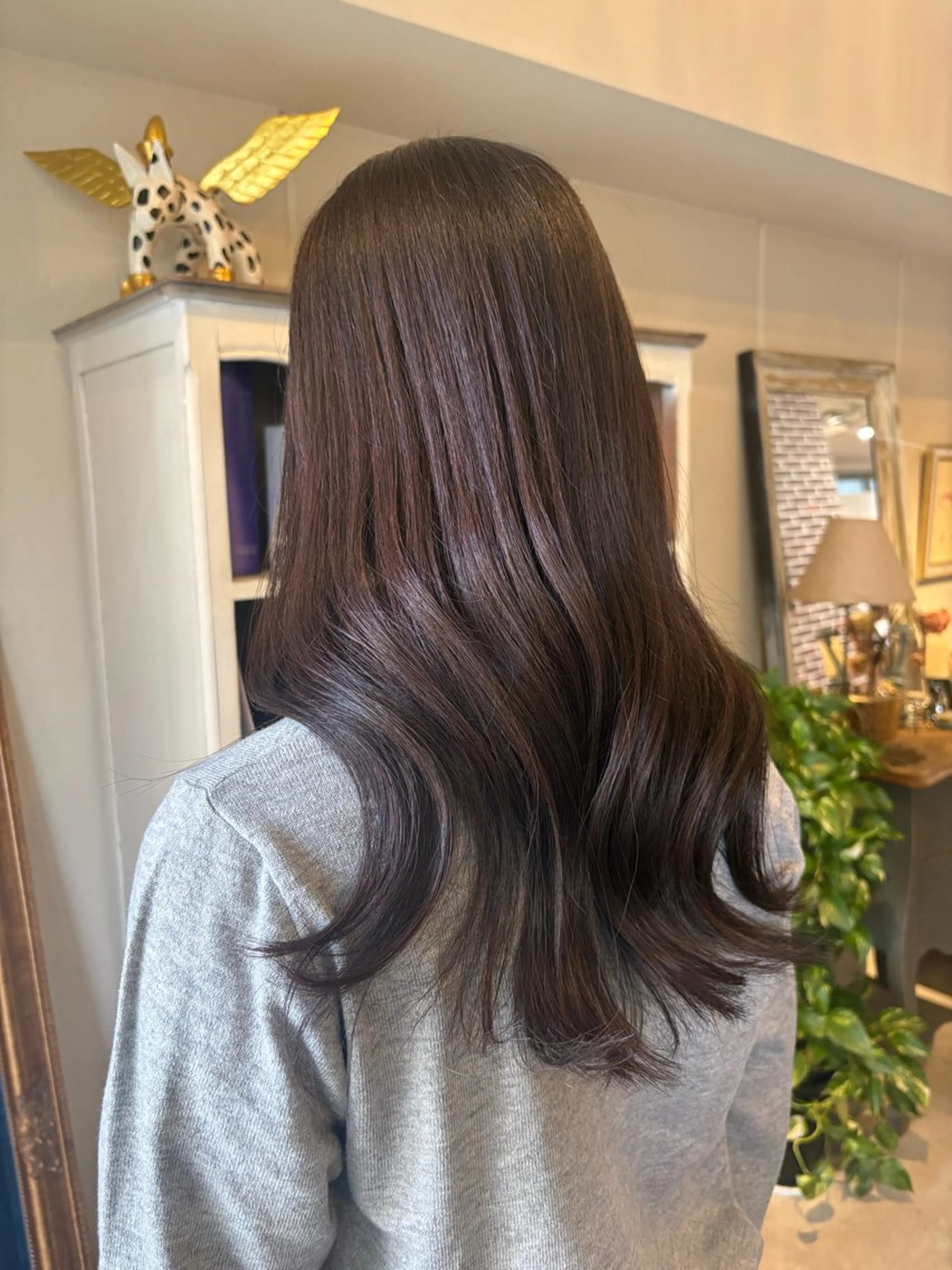 セミロング カラー カット ヘアカラー hair design chouchou所属・ichika/福岡 /透明感カラー🤎のヘアスタイル