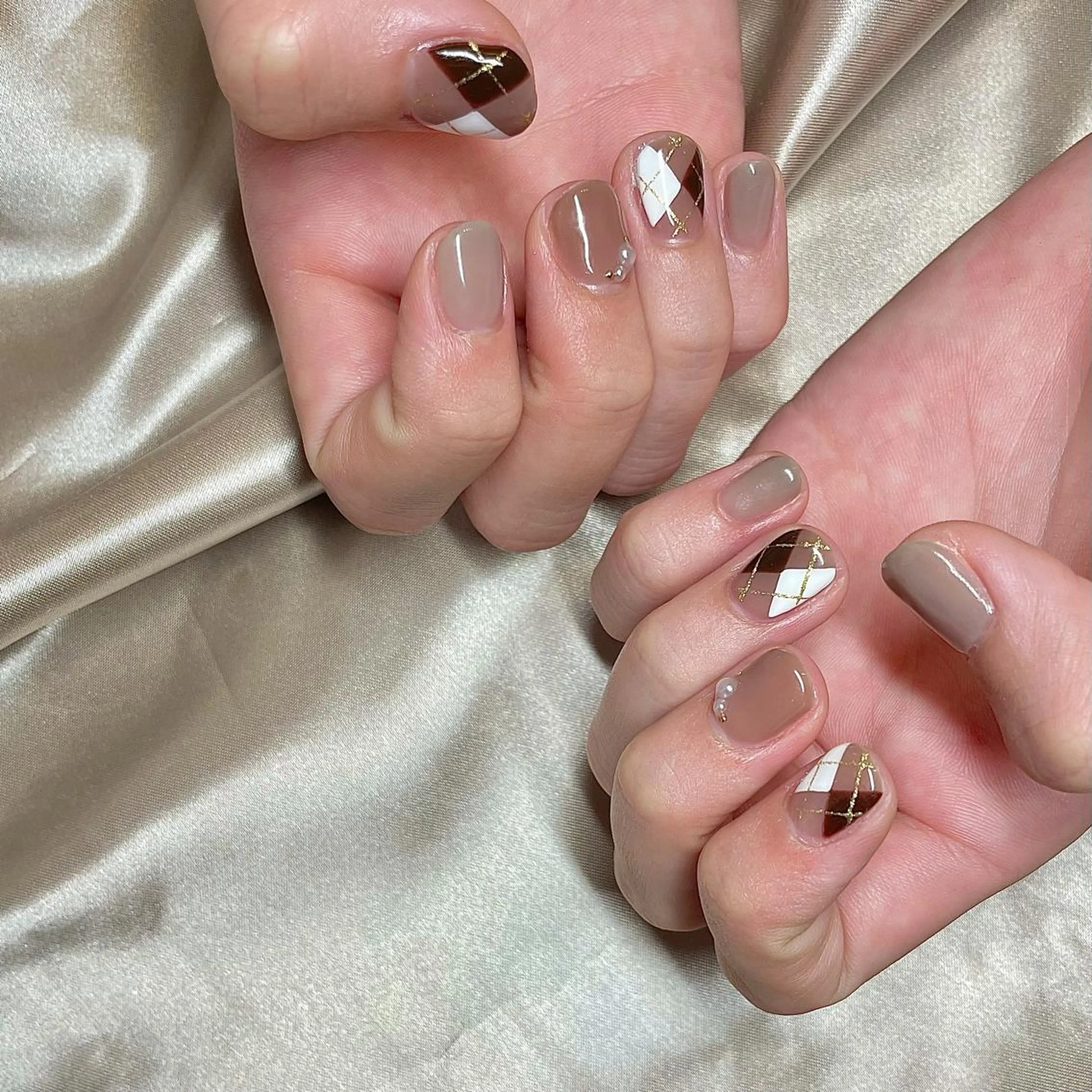 ショート カラー パーマ ヘアアレンジ メンズ キッズ ネイル マツエク・マツパ ハンドネイル ハンドケア nail&eye Aoのマツエク・マツパデザイン