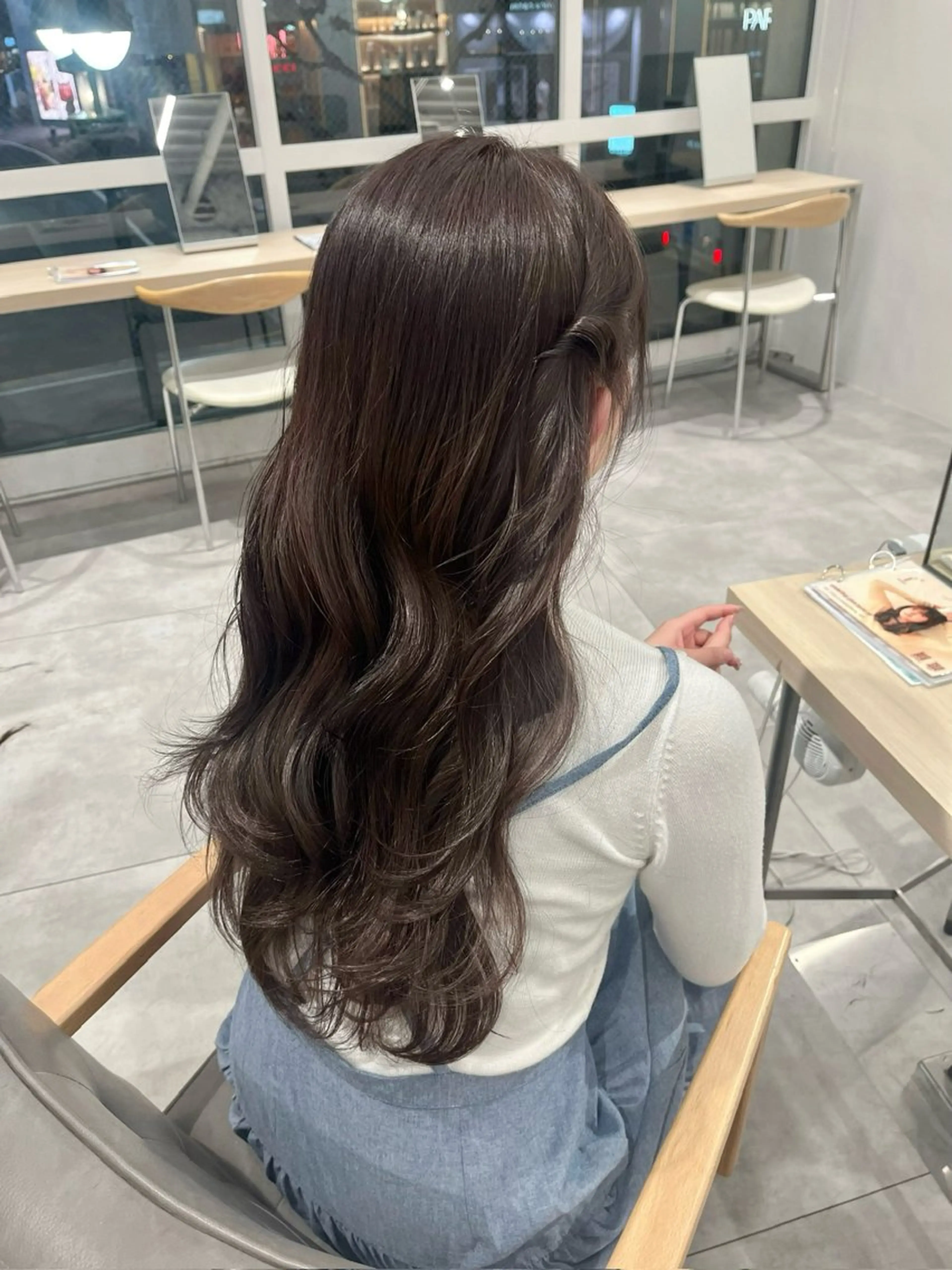 ロング ヘアアレンジ ヘアセット ばんちなつ / ボブ/透明感カラーのヘアスタイル