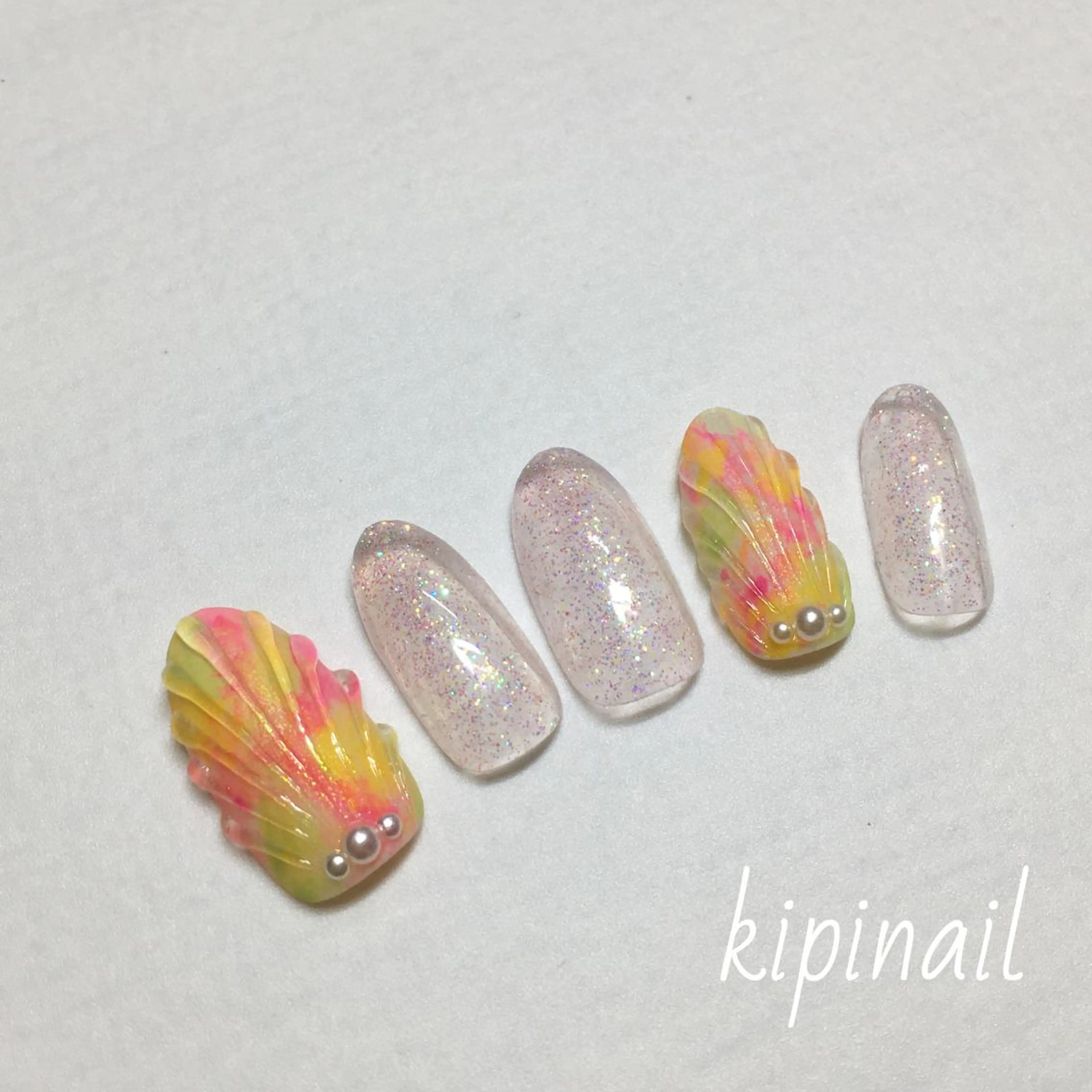 ネイル ハンドネイル kipinail 川﨑えりかのネイルデザイン