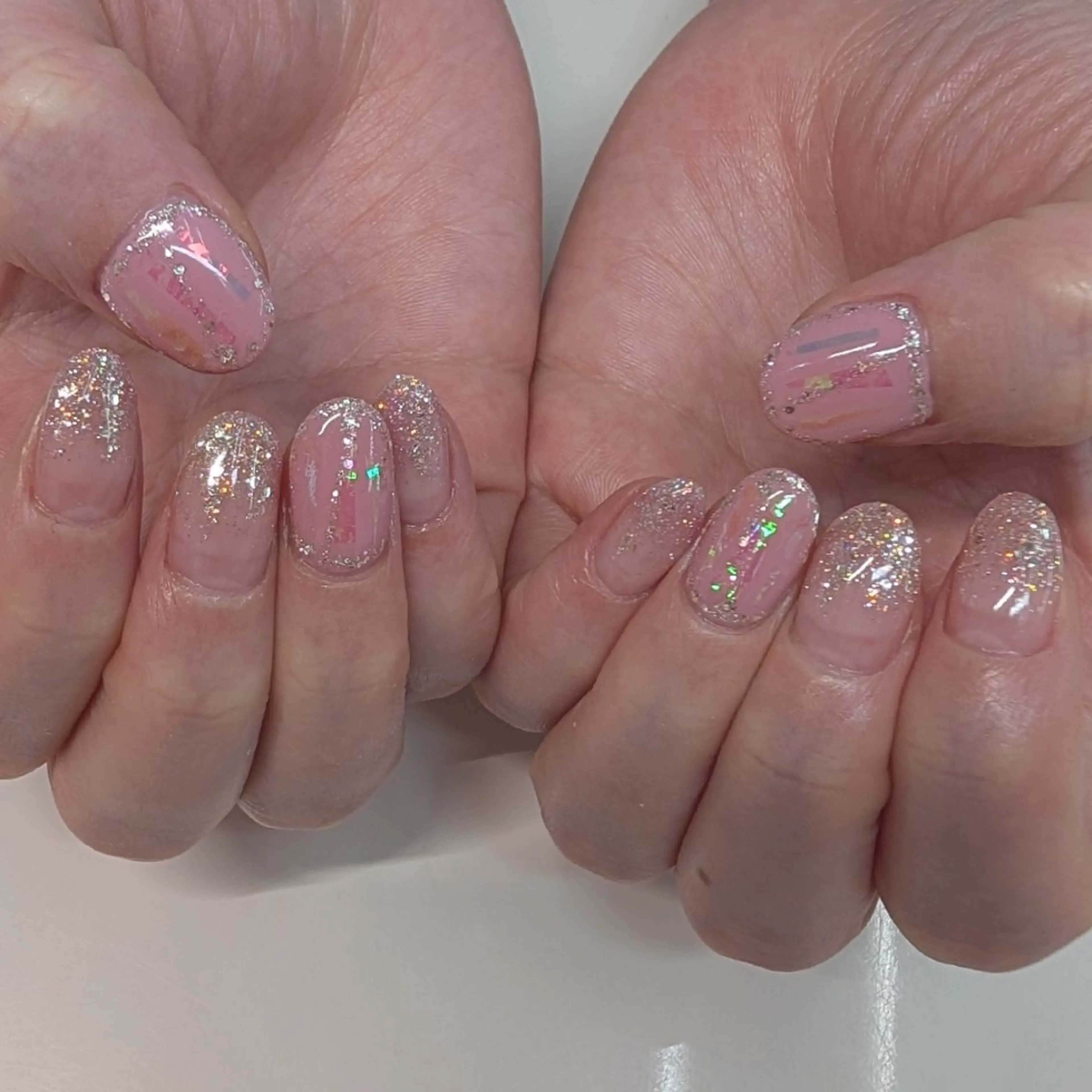 ネイル キラキラネイル ハンドネイル ネイルサロン Amie　〜アミ〜所属・ᑎᗩIᒪ｜ᗰIᗰI｜ _५✍️Satou.のネイルデザイン