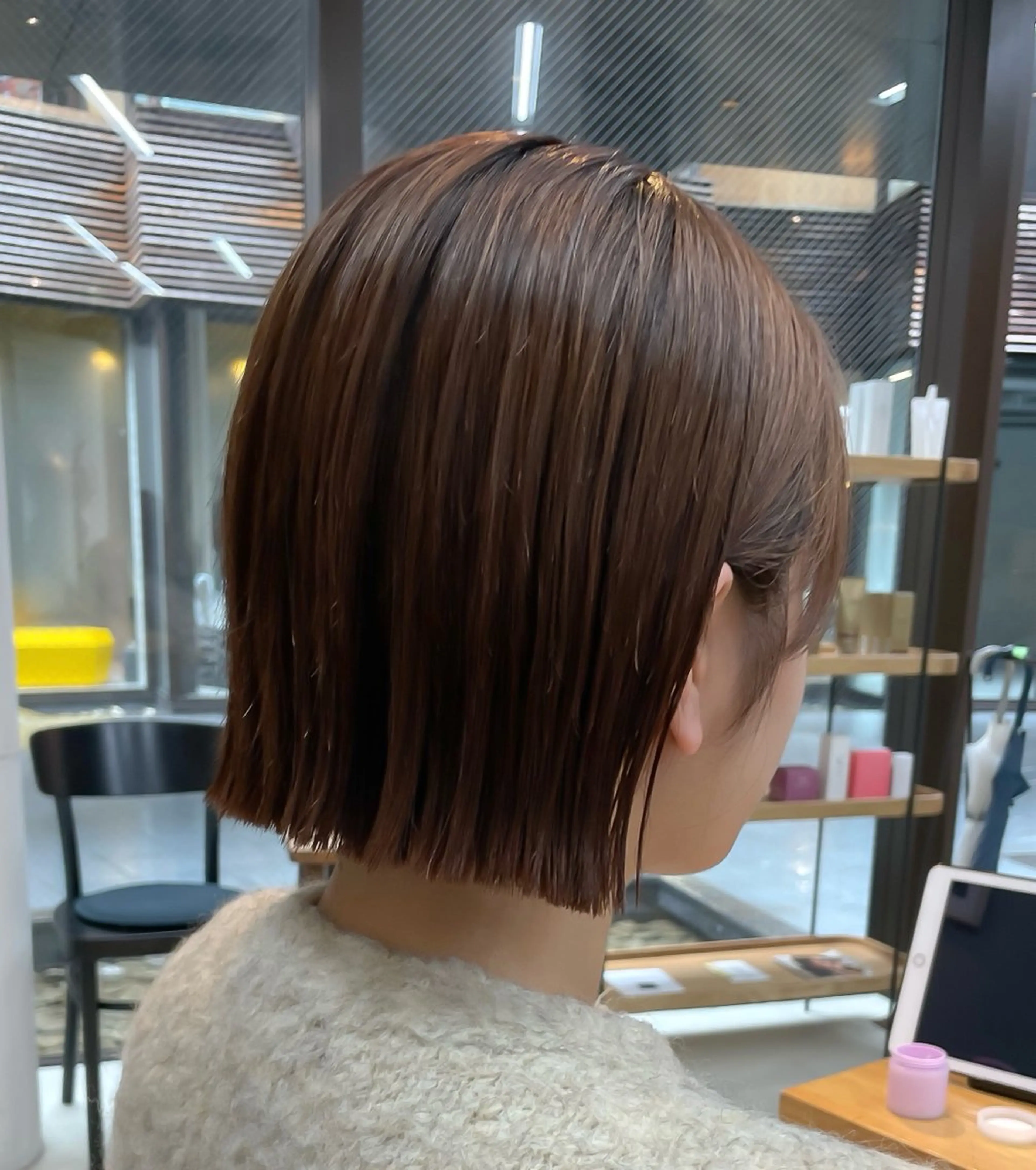 ショート ボブ カット 縮毛矯正 トリートメント mee.表参道所属・ボブ/ショート /パーマ/shinのヘアスタイル