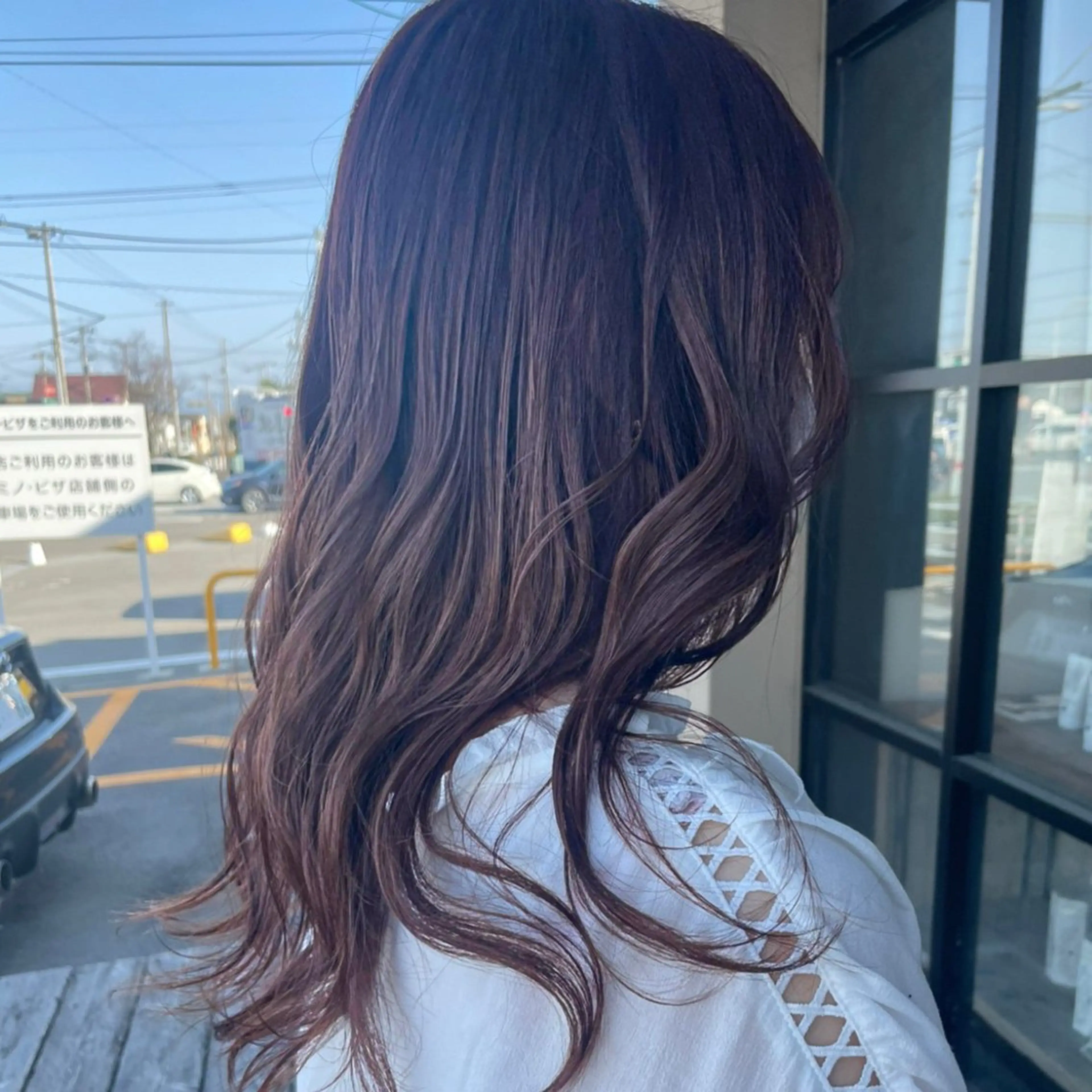 セミロング カラー ブラウンカラー チョコレートブラウン 透明感カラー/パーマ 🌀アオノのヘアスタイル