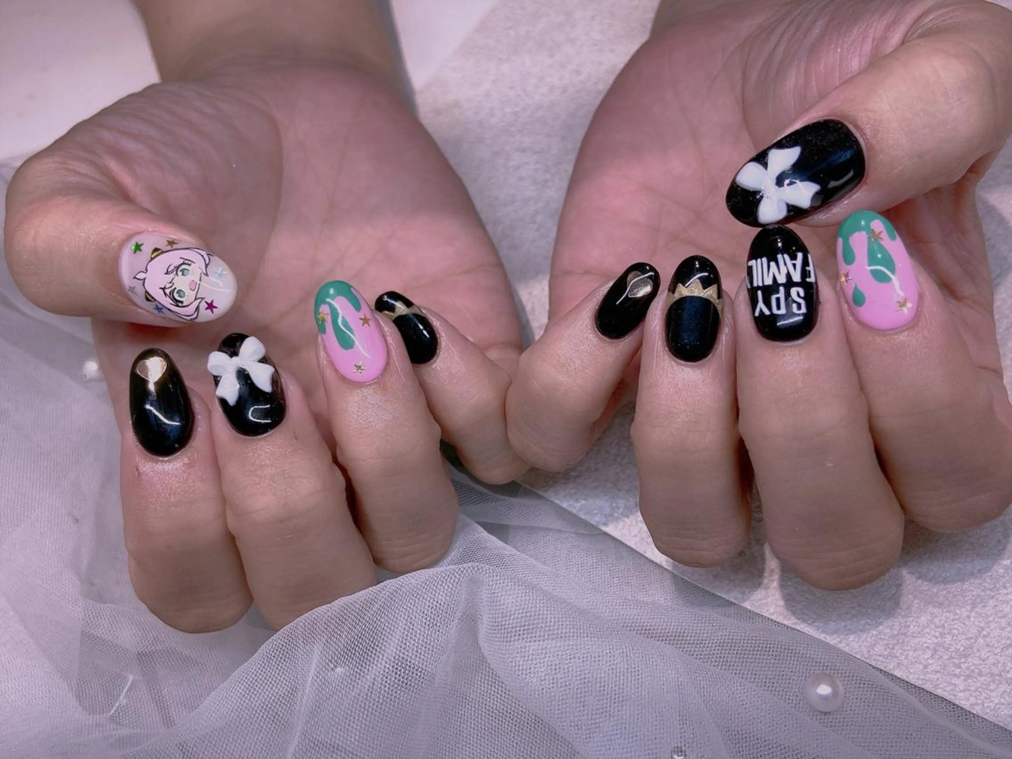 ネイル アートネイル 長さだし専門店 M2 rikaのネイルデザイン