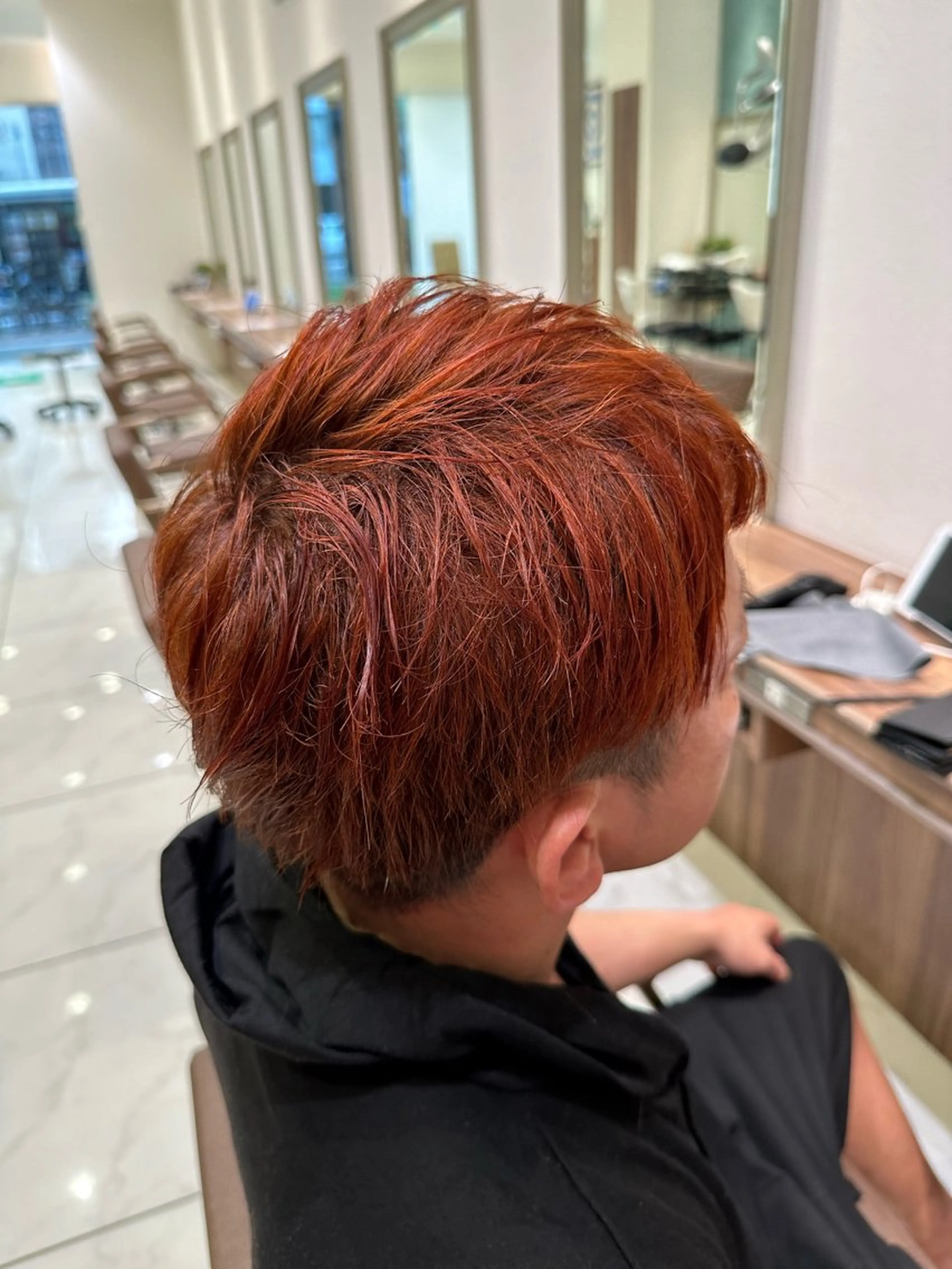 カラー メンズ メンズブリーチ ブリーチ オレンジ カット ヘアカラー メンズカット/カラー 💠進藤龍之介のヘアスタイル