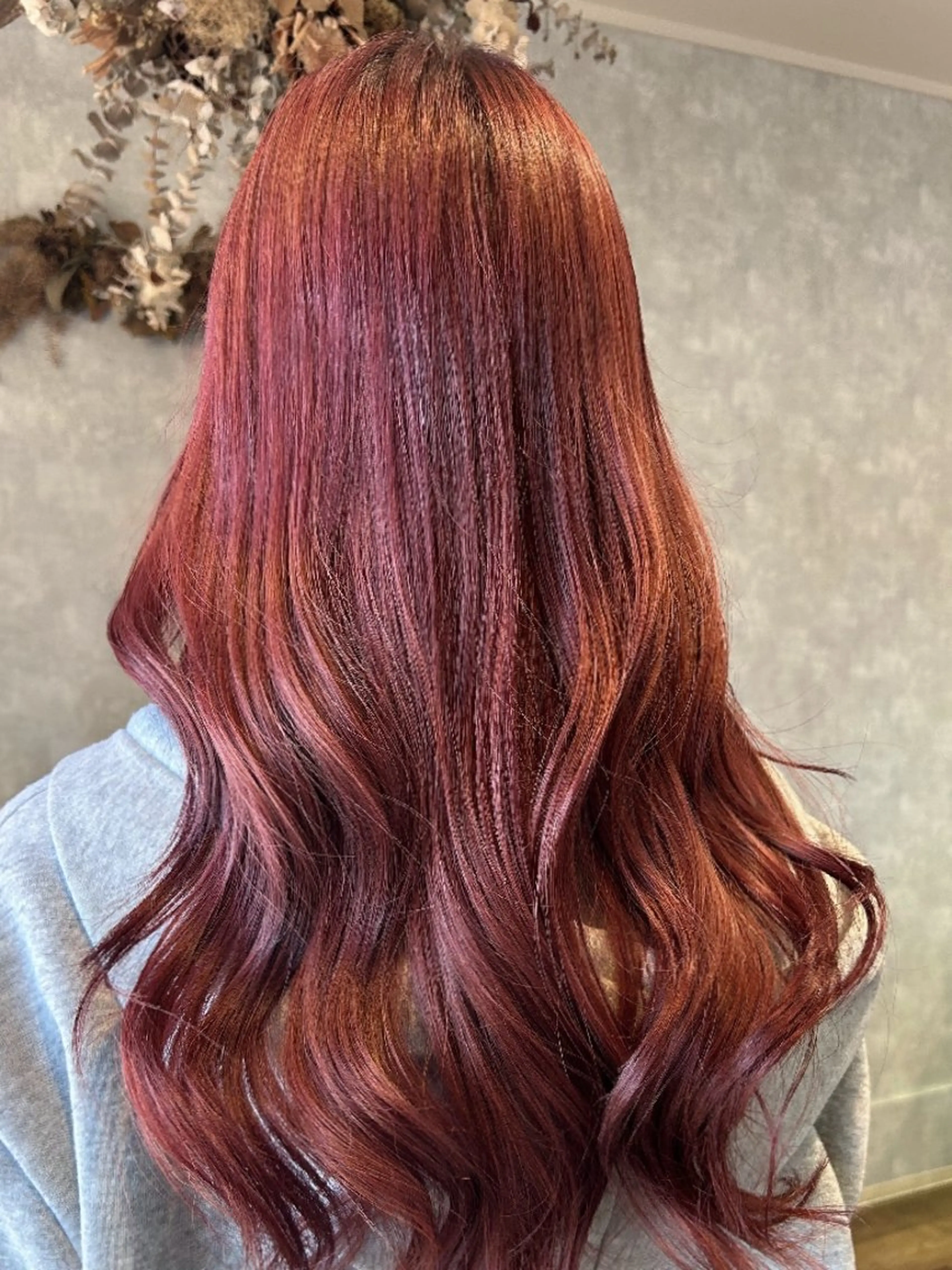 ロング カラー ブリーチ ダブルカラー カット ヘアカラー トリートメント 大人かわいい💎ツヤ ✧亜美︎✧我孫子のヘアスタイル