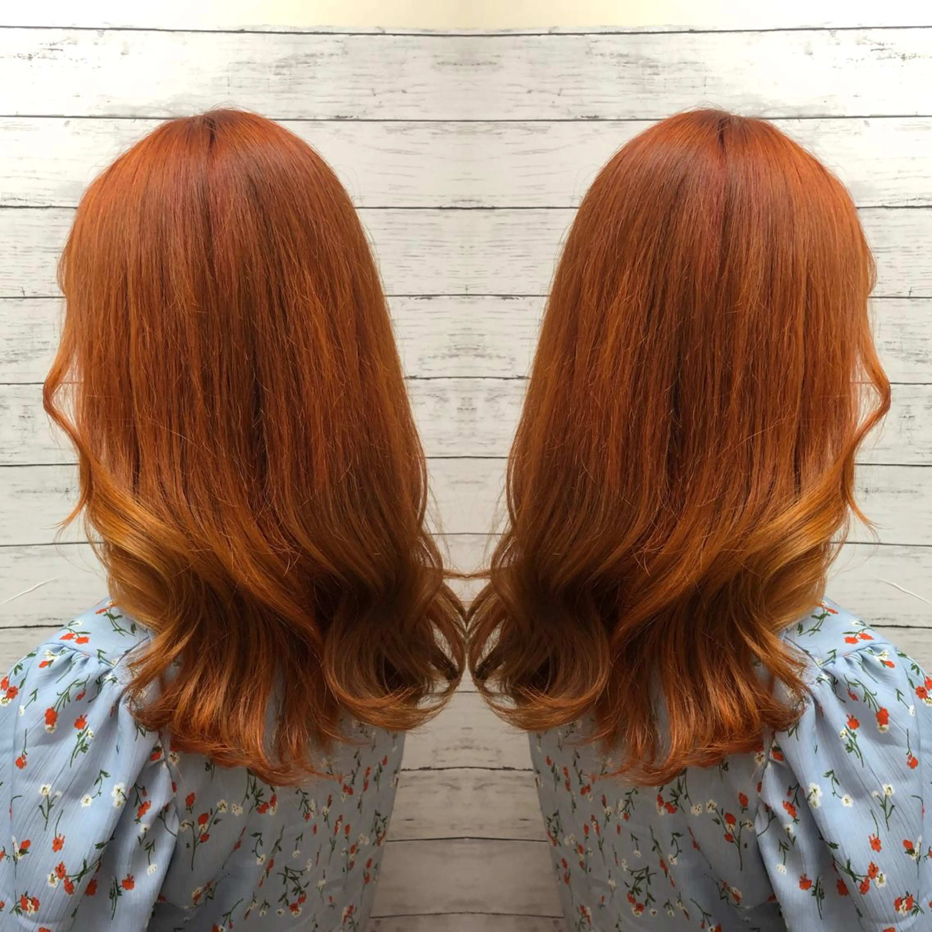 セミロング カラー ヘアカラー トリートメント ヘアセット 韓国ヘア🤍髪質改善 🇰🇷AKANEのヘアスタイル