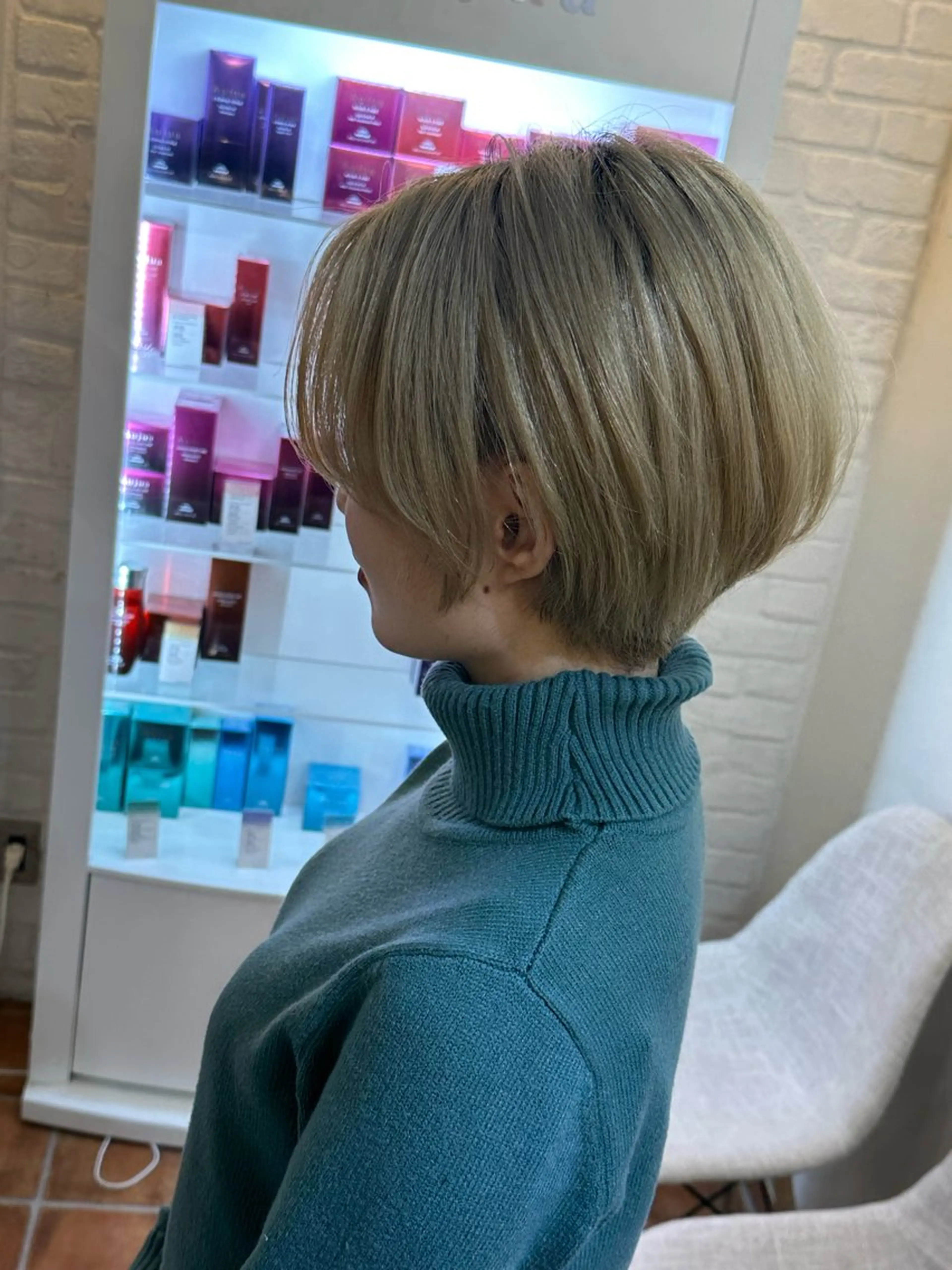 ショート カット ヘアカラー トリートメント 🩵透明感/高発色 /難波/北原佑記🌸のヘアスタイル