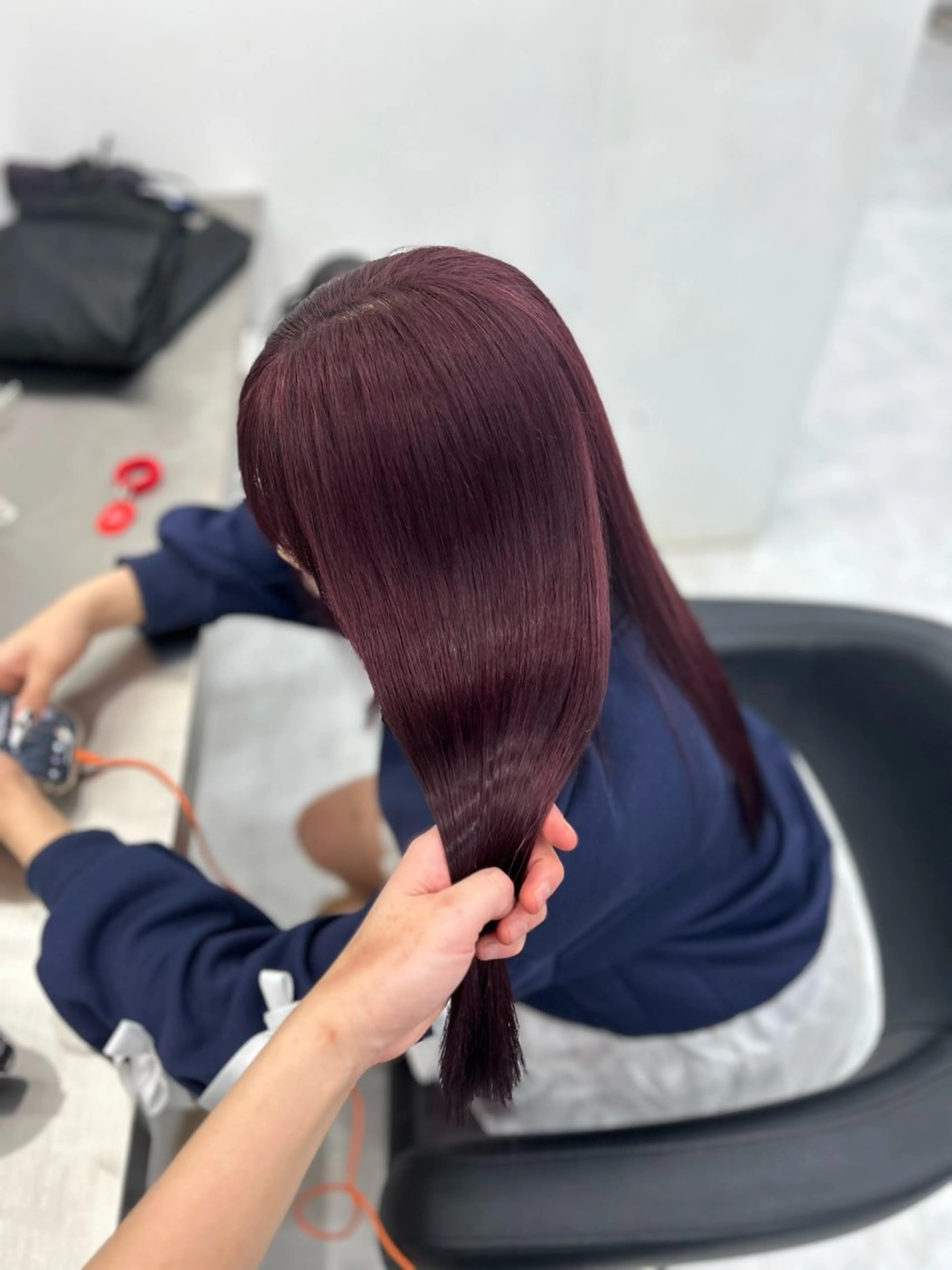 ロング ヘアカラー トリートメント ヘッドスパ ヘアセット 🥀艶髪/似合わせ 暖色/まな🥀のヘアスタイル