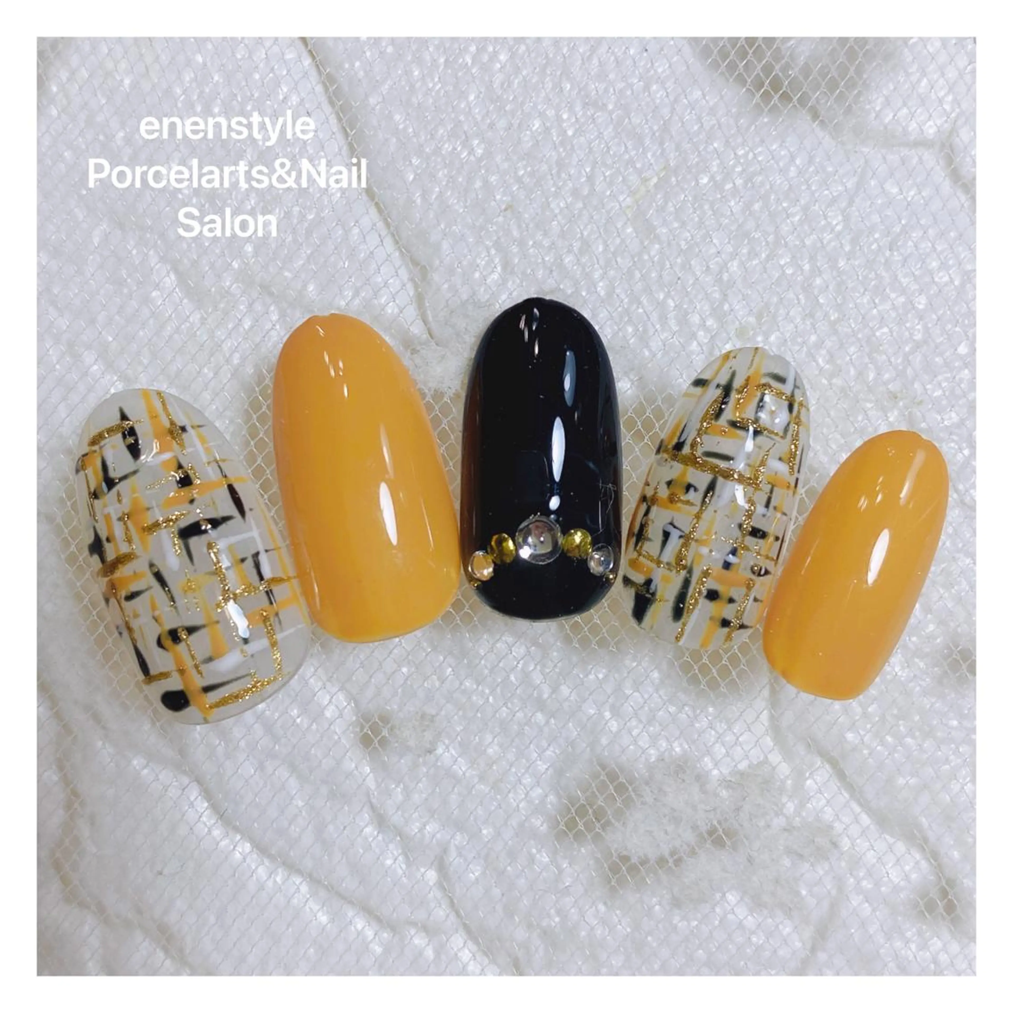 ミディアム ネイル ハンドネイル 👑enen style👑のネイルデザイン