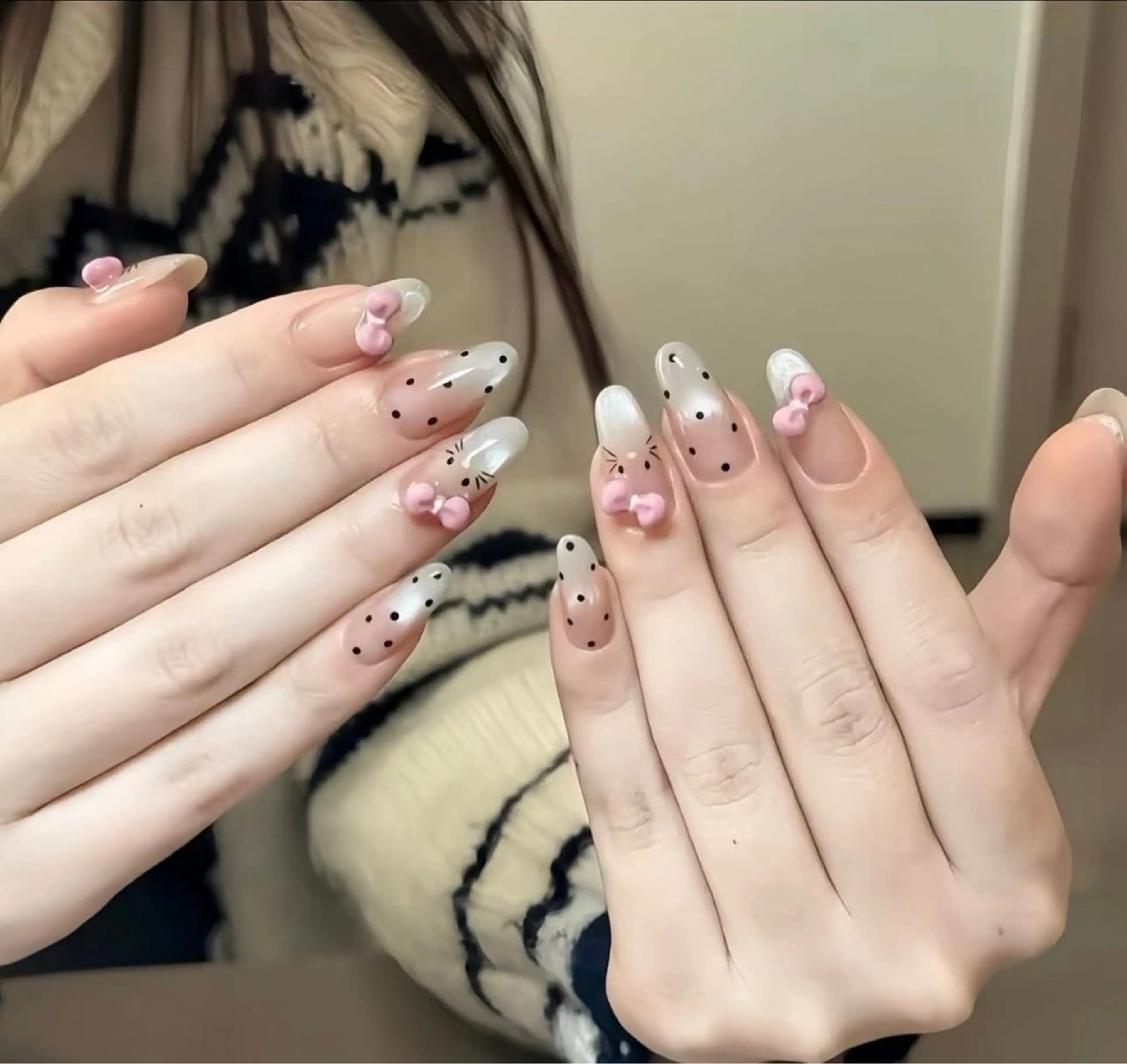 【自爪】パーツつけ放題＋シンプルアート円8,980の写真