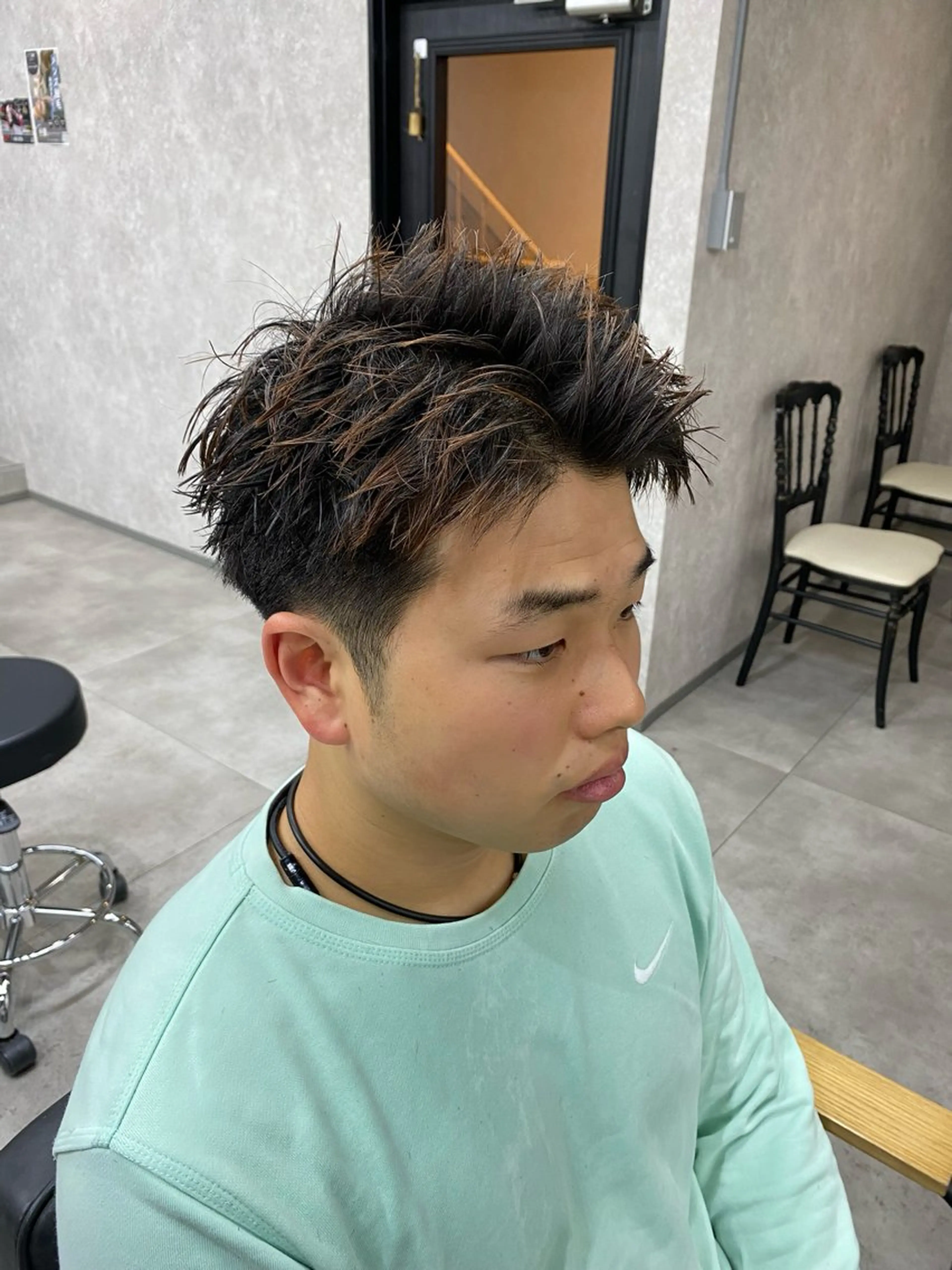 メンズ スパイキーショート 刈り上げ 【メンズ専門】中本 翔大のヘアスタイル