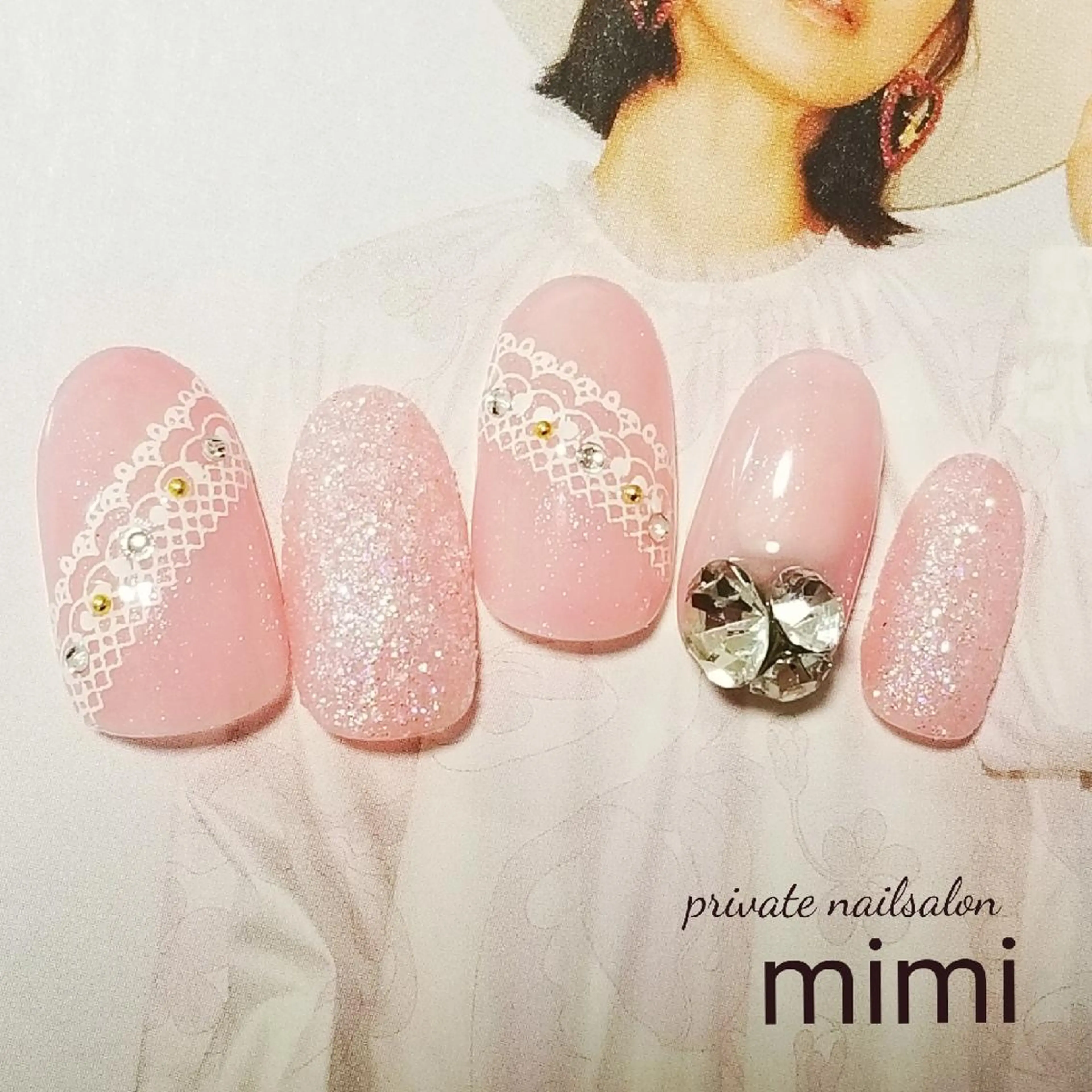 ネイル レース 博多ネイル ｍｉｍｉのネイルデザイン