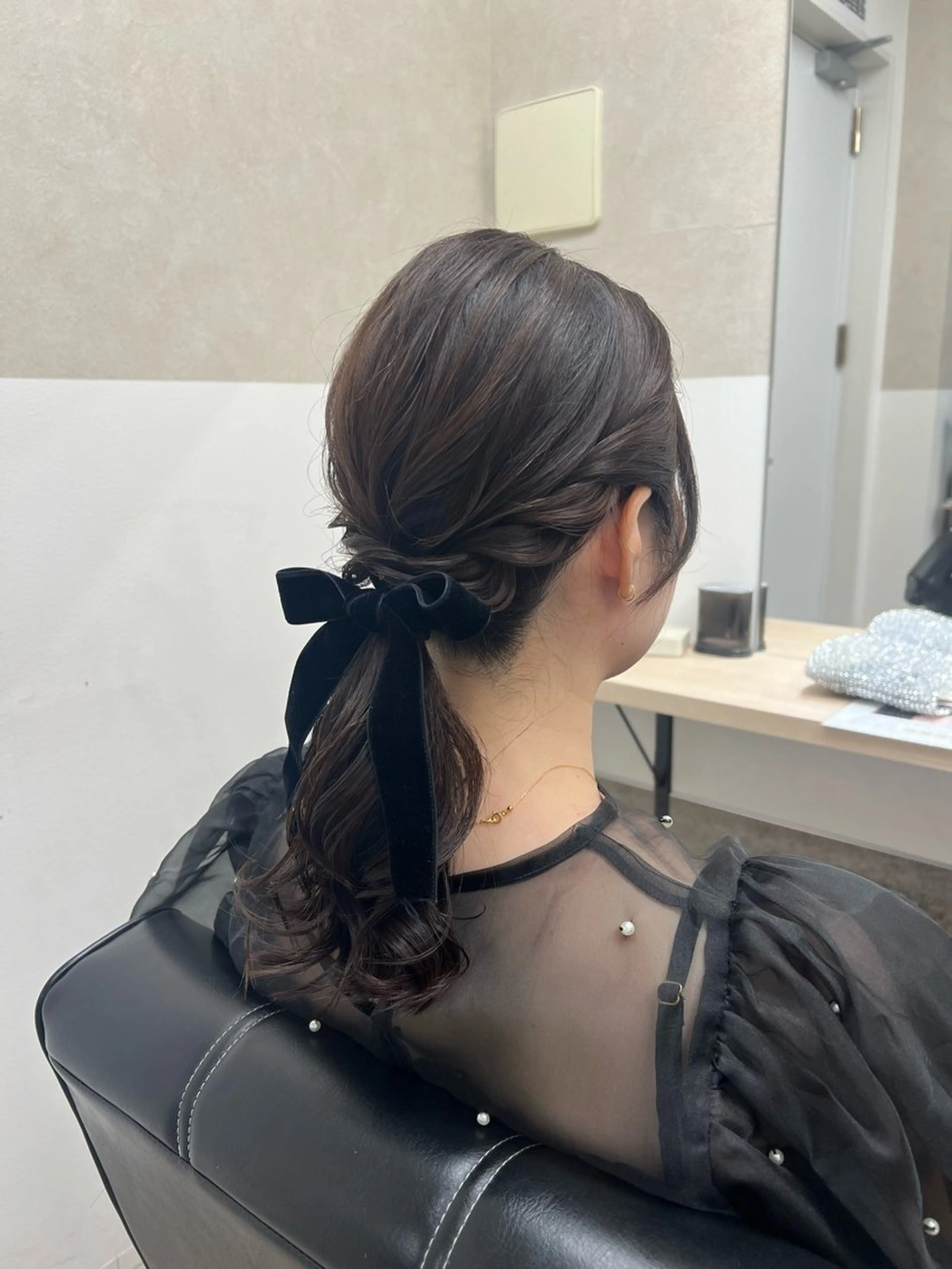 セミロング ヘアセット GiseL 博多 ほのかのヘアスタイル