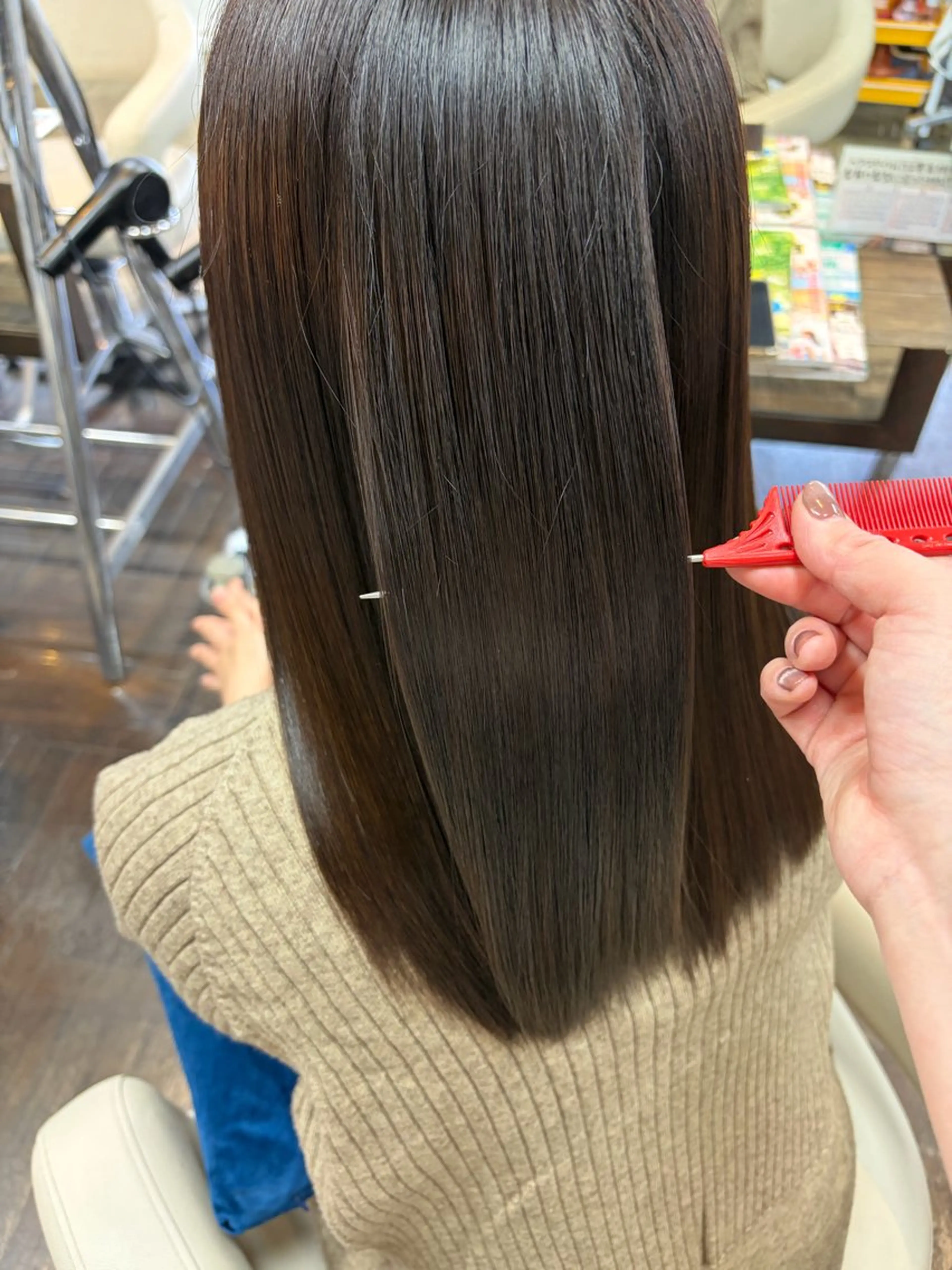 セミロング カット ヘアカラー <髪質改善>河野 🍑AVANCE.のヘアスタイル