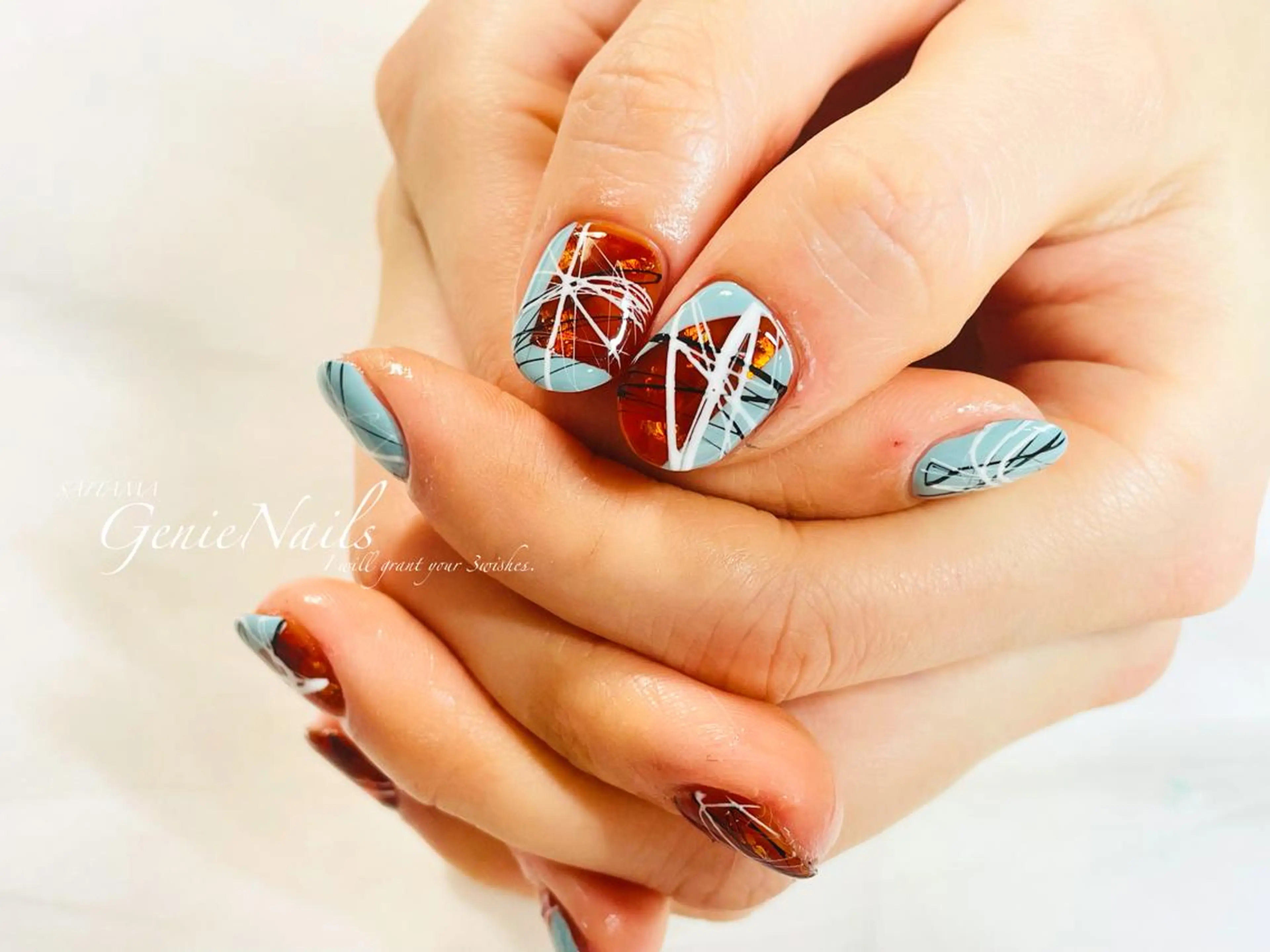 メンズ ネイル アートネイル フットネイル メンズネイル 持ち込み 冬ネイル Genie Nailsのネイルデザイン