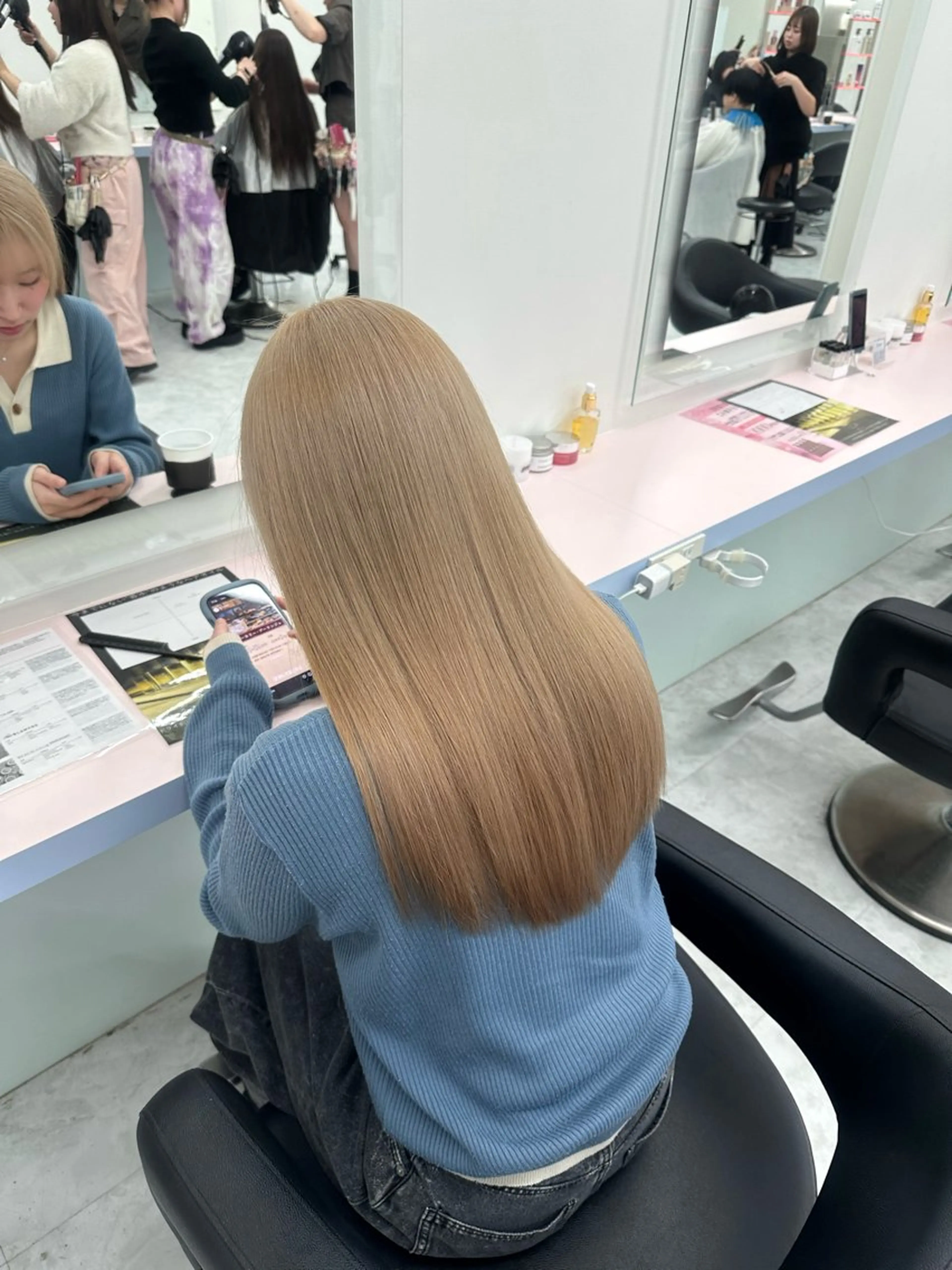 セミロング ヘアカラー 🥀社内技術講師🥀 稲場皓一のヘアスタイル