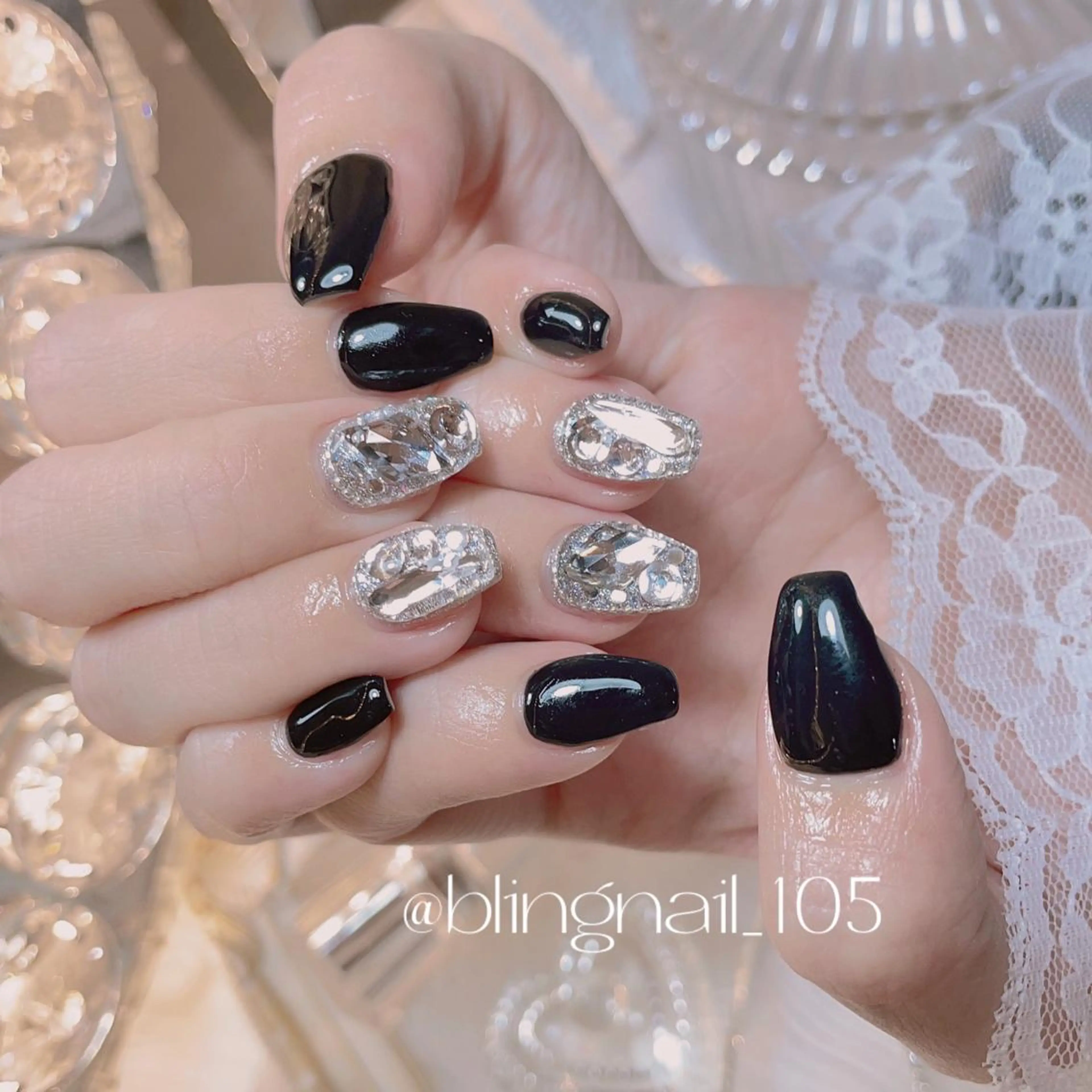 ネイル 23時まで❤︎韓国、 ワンホンネイルのネイルデザイン