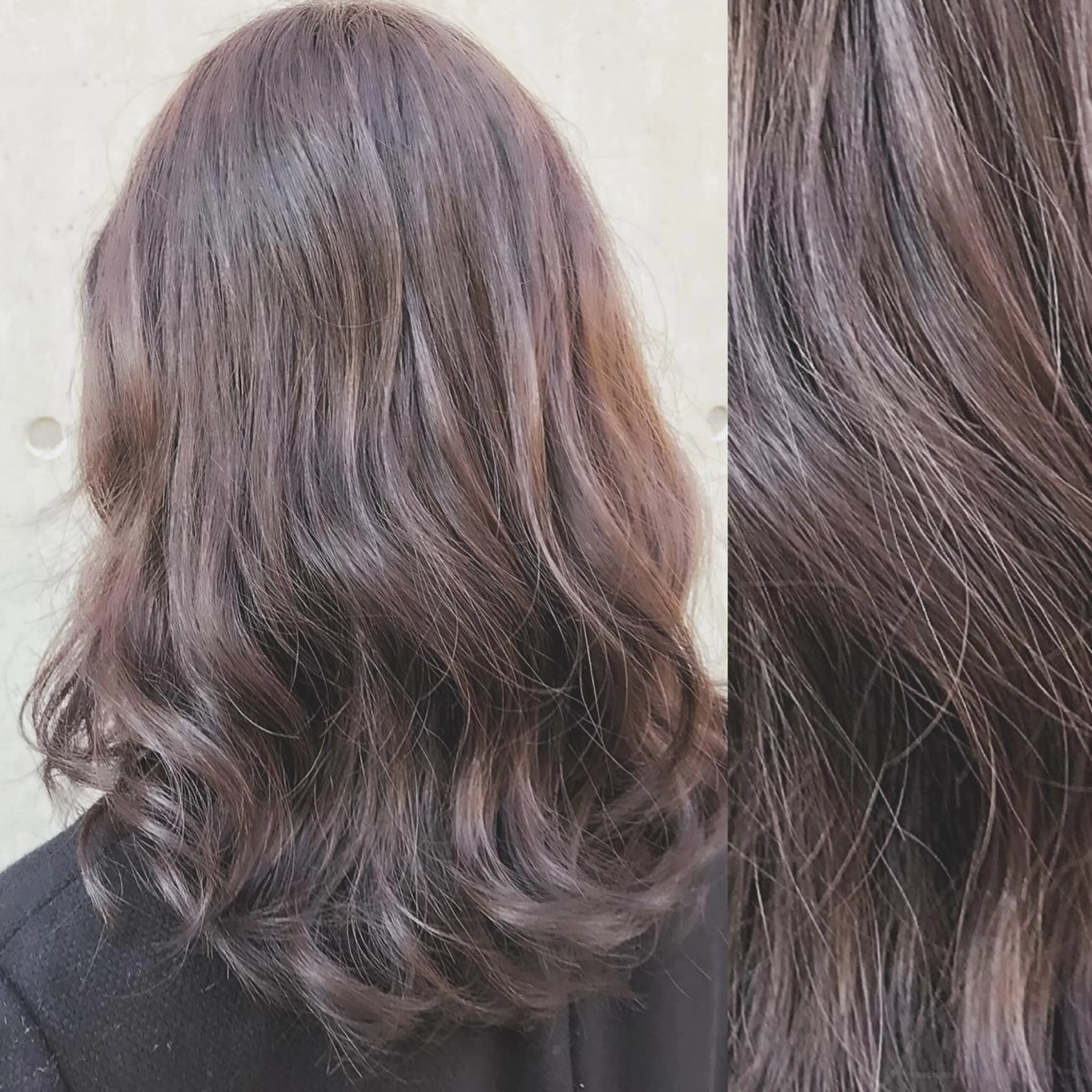 セミロング カラー ダークグレー ダークグレージュ グレージュ KANOI 銀座中央通り所属・上條 航平のヘアスタイル