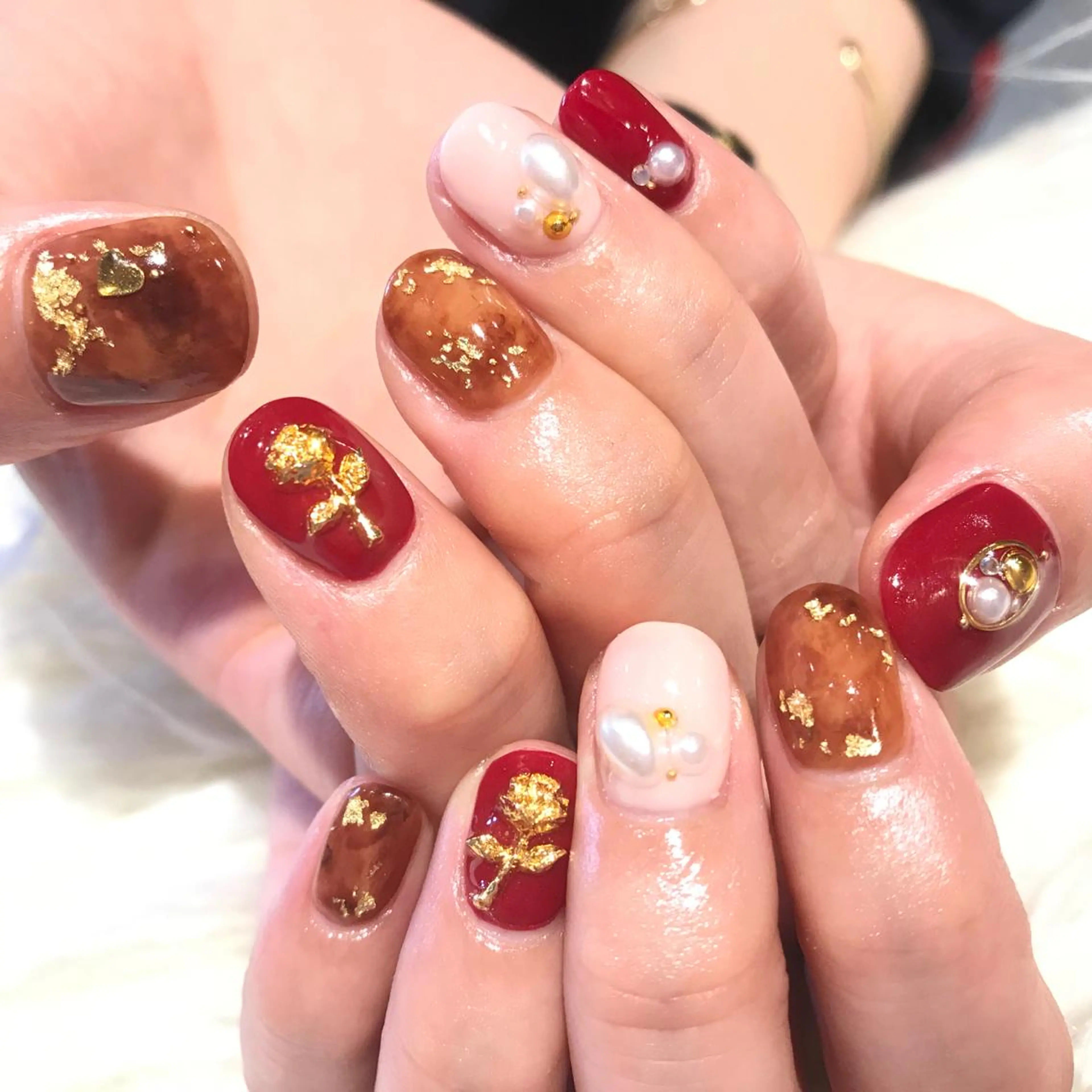 ネイル ハート EARTH nanaのネイルデザイン