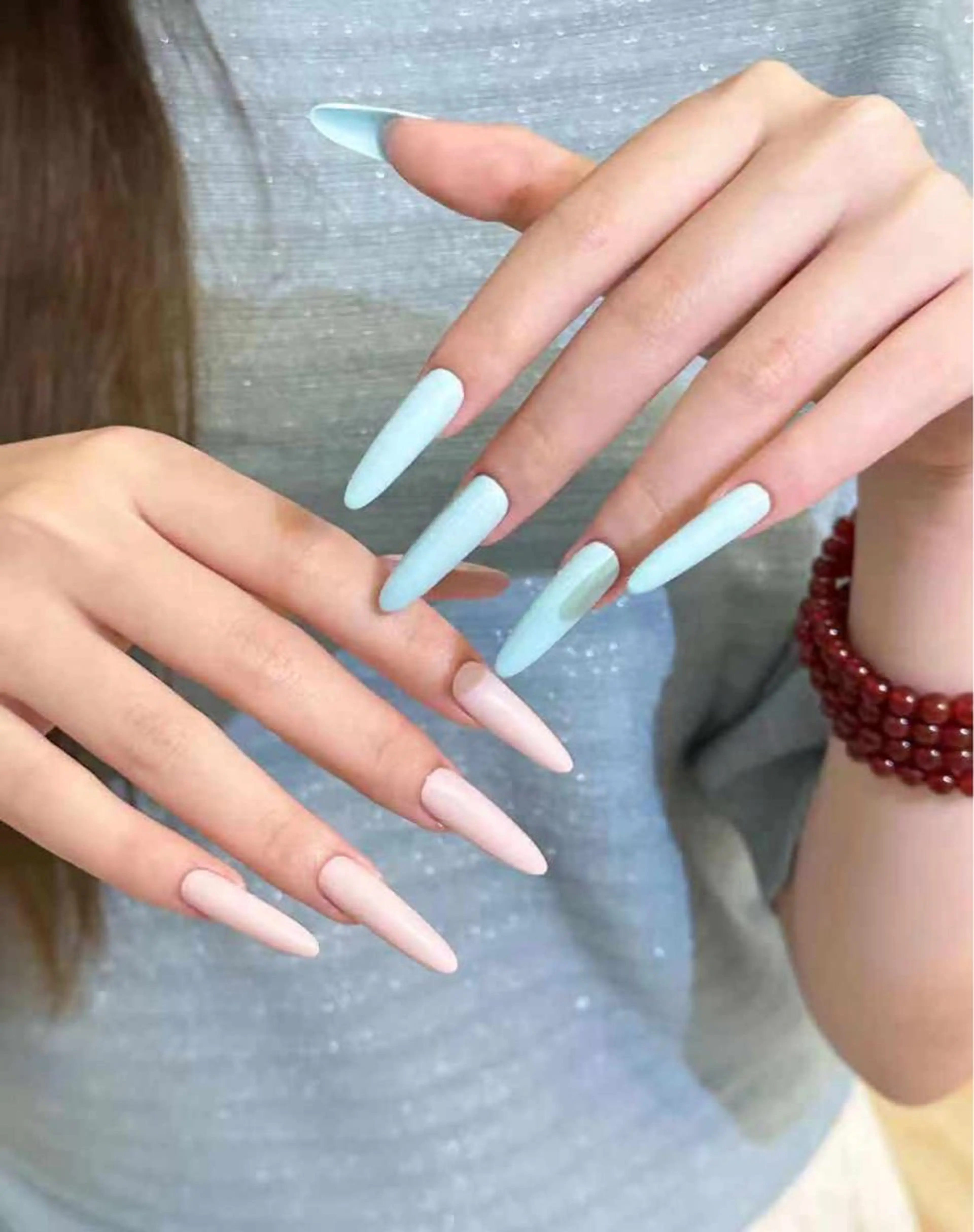 チップ+ジェル長さだしワンカラー🩷の写真