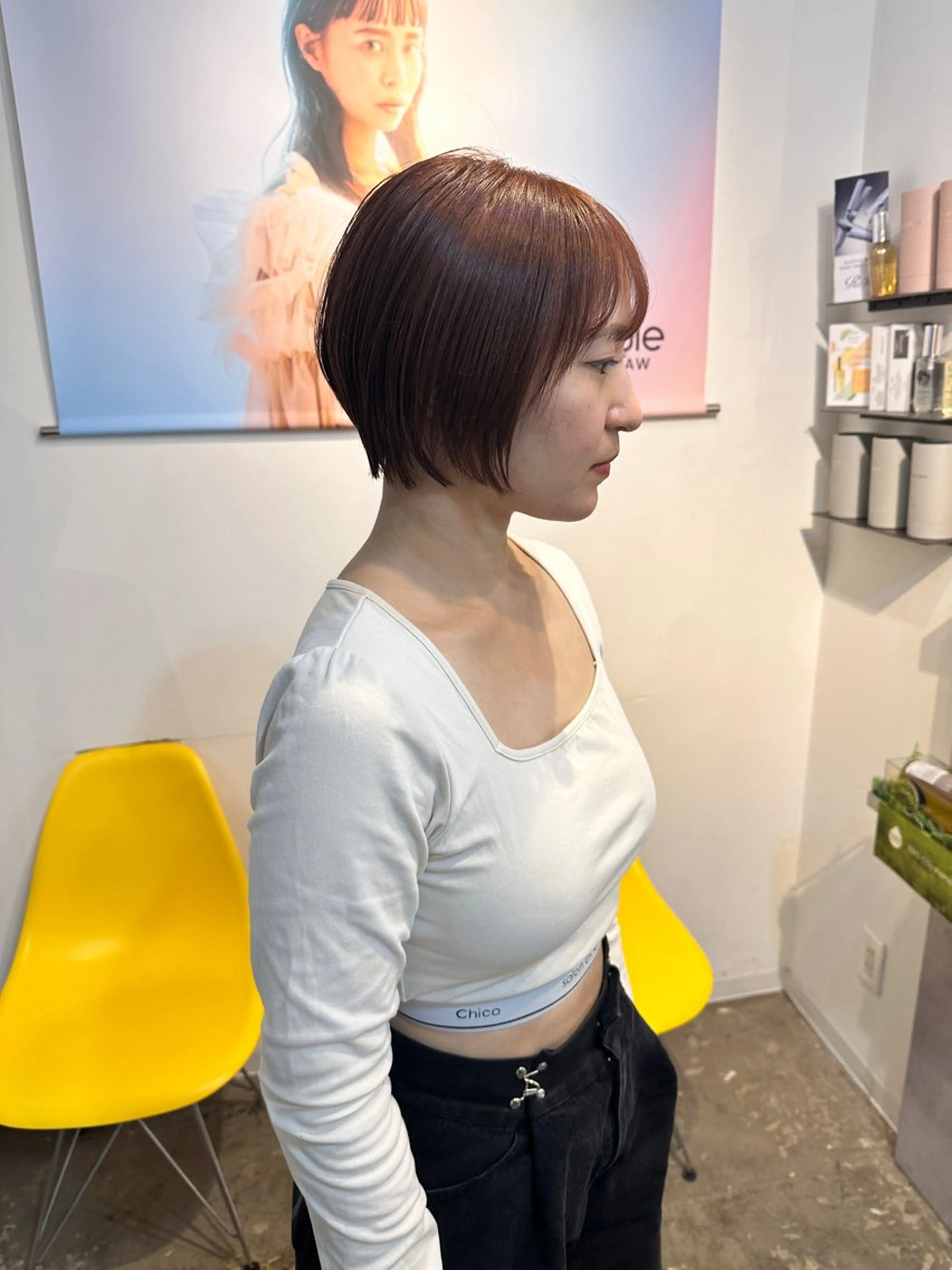 ショート ボブ/ぱつっとボブ/ 谷口 海星のヘアスタイル