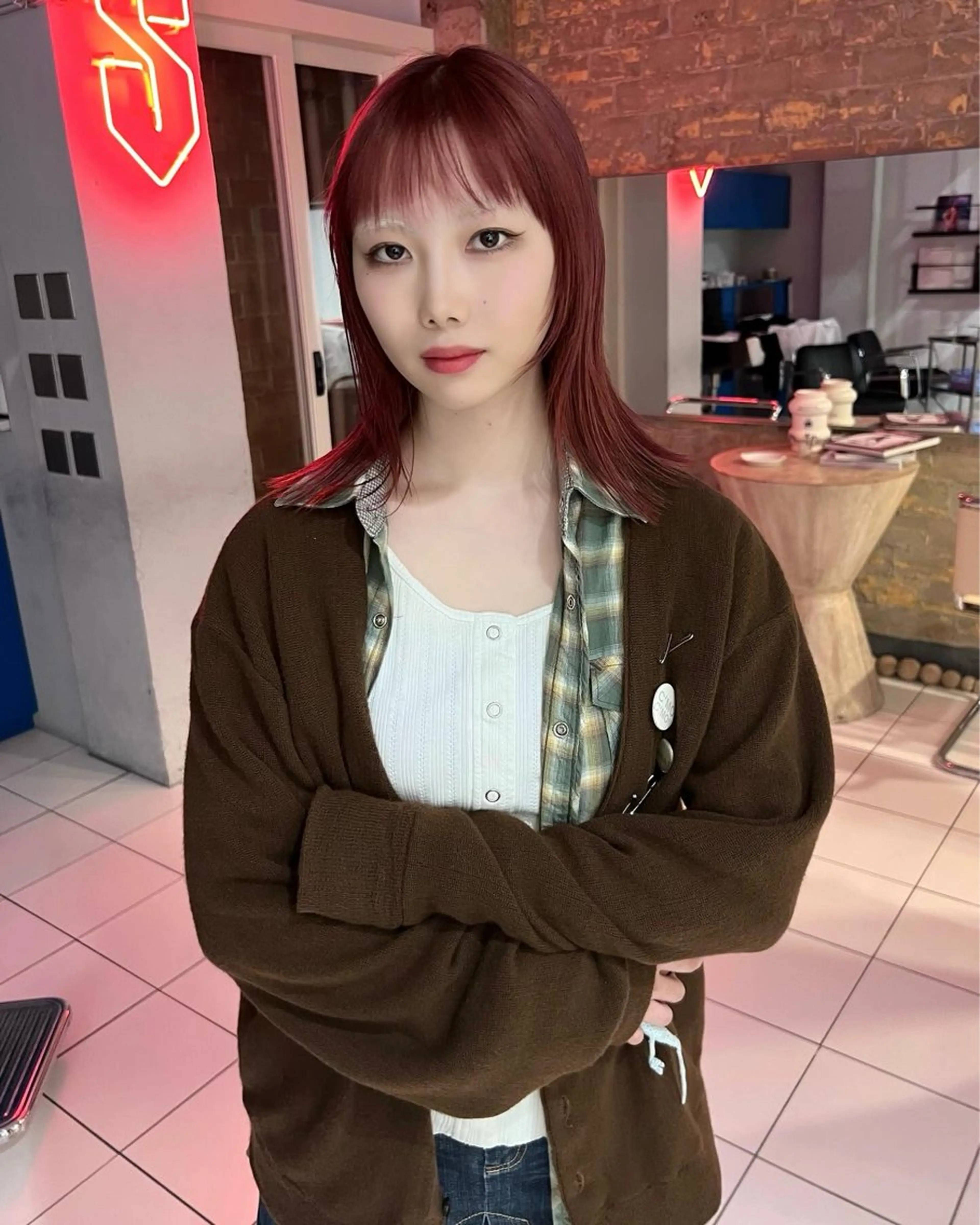 ミディアム カラー 丹治 一輝ボブ/ショートのヘアスタイル