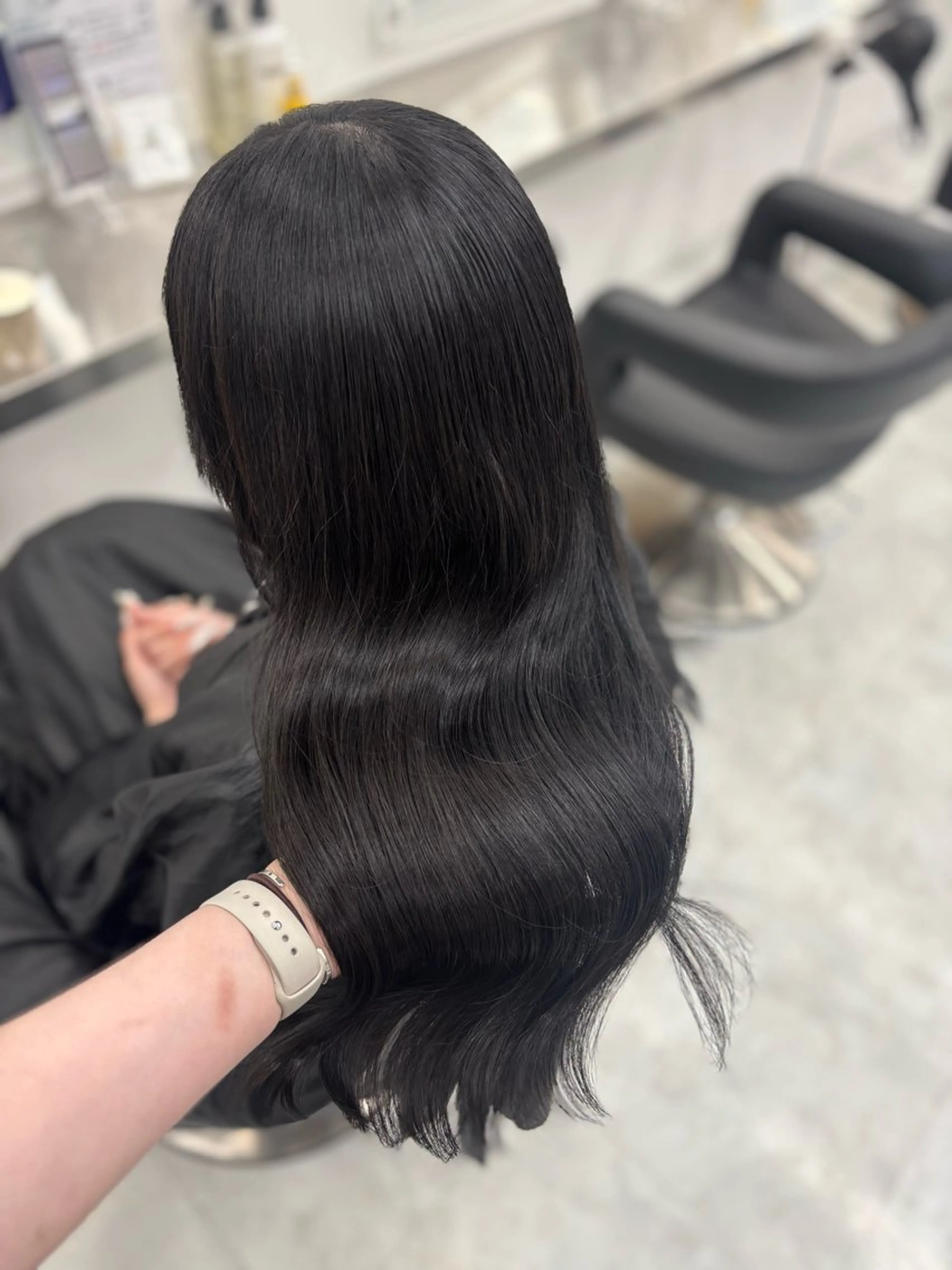 ロング カラー カット ヘアカラー 韓国風暗髪ヘア🤍 🫧MIREIのヘアスタイル