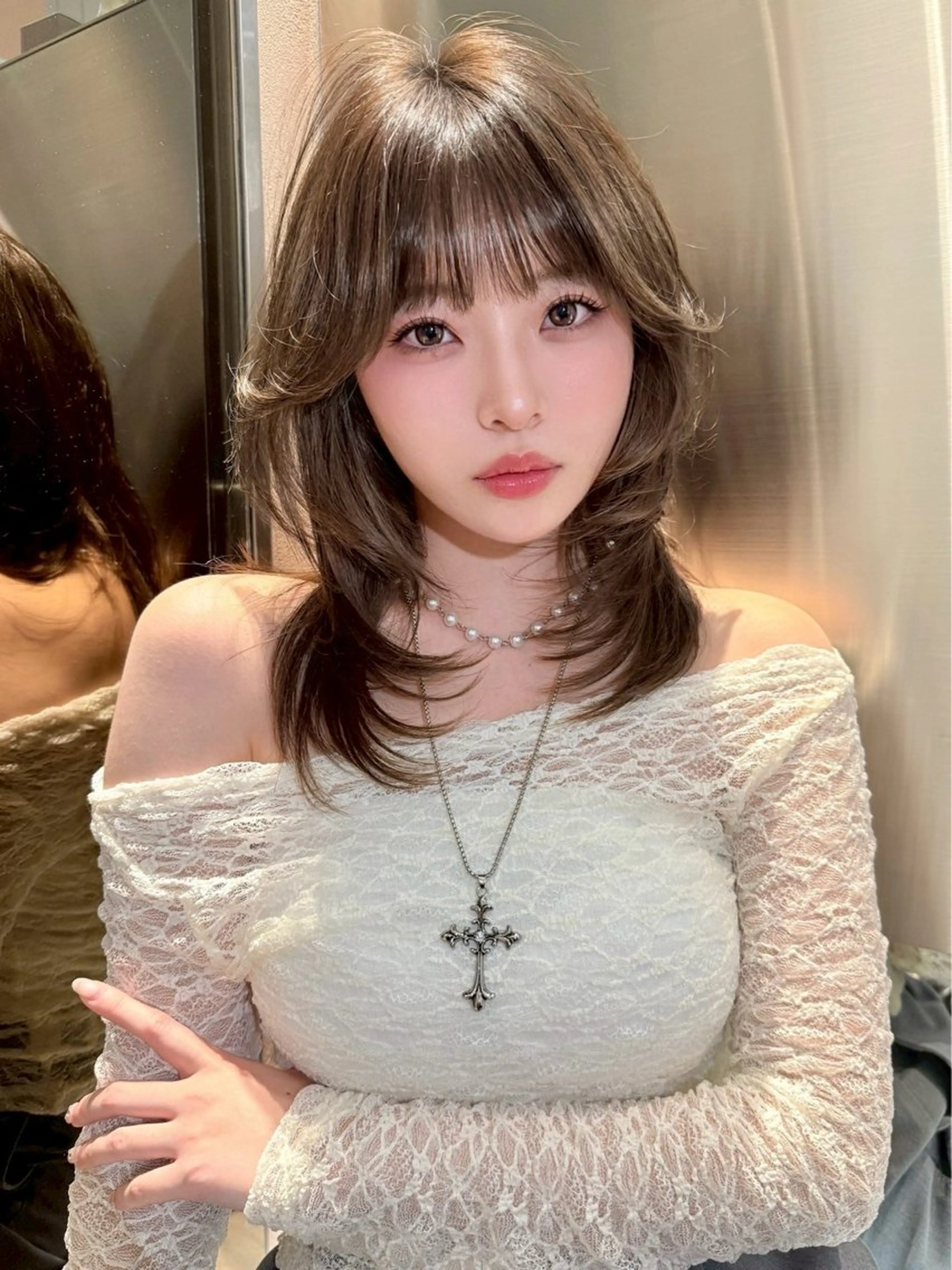 【メンテナンスカット❣️（毛先整え1cm or 毛量調節）➕カラー❤️➕1ステップトリートメント🫧🫧】の写真