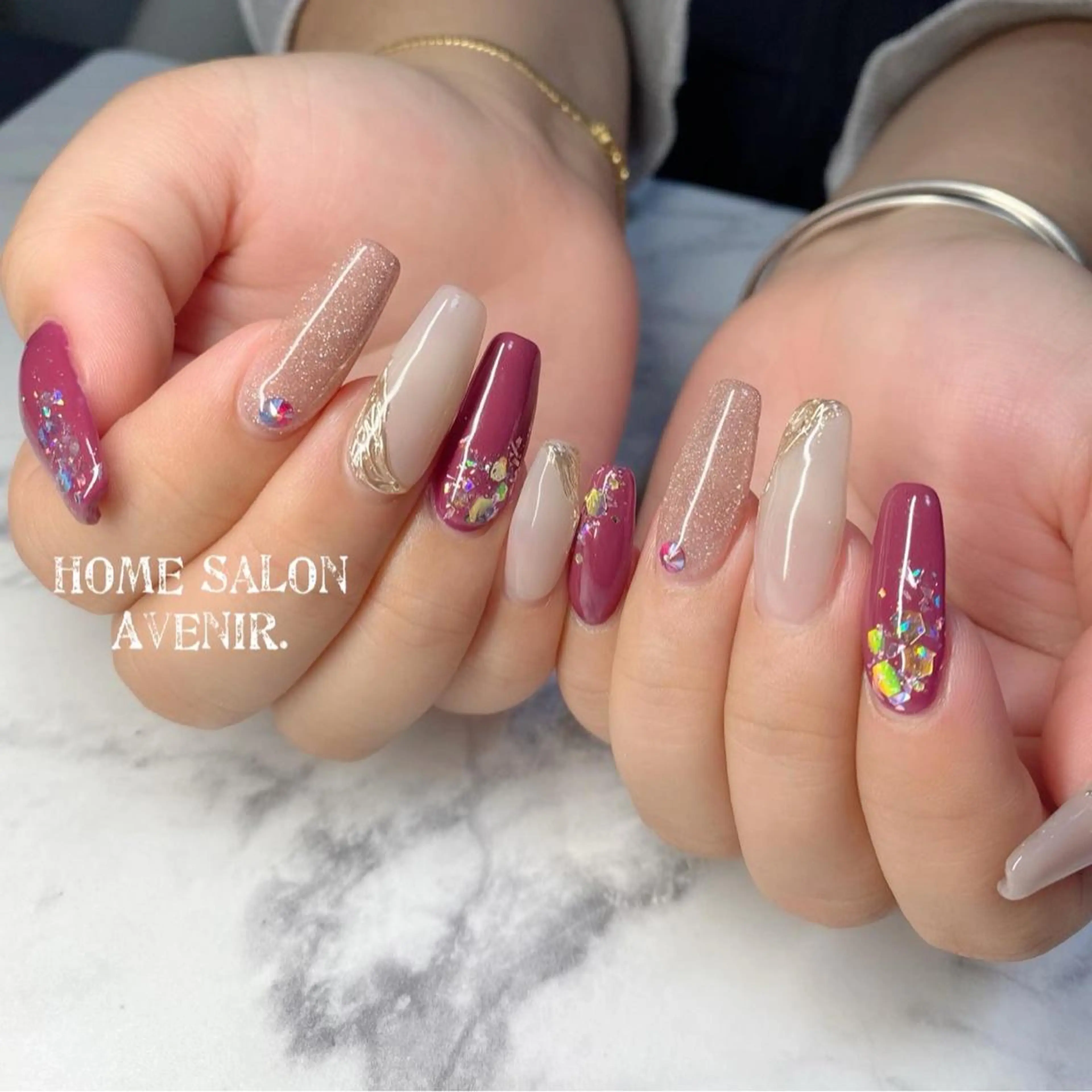 ネイル アートネイル Home Salon Avenir.のネイルデザイン