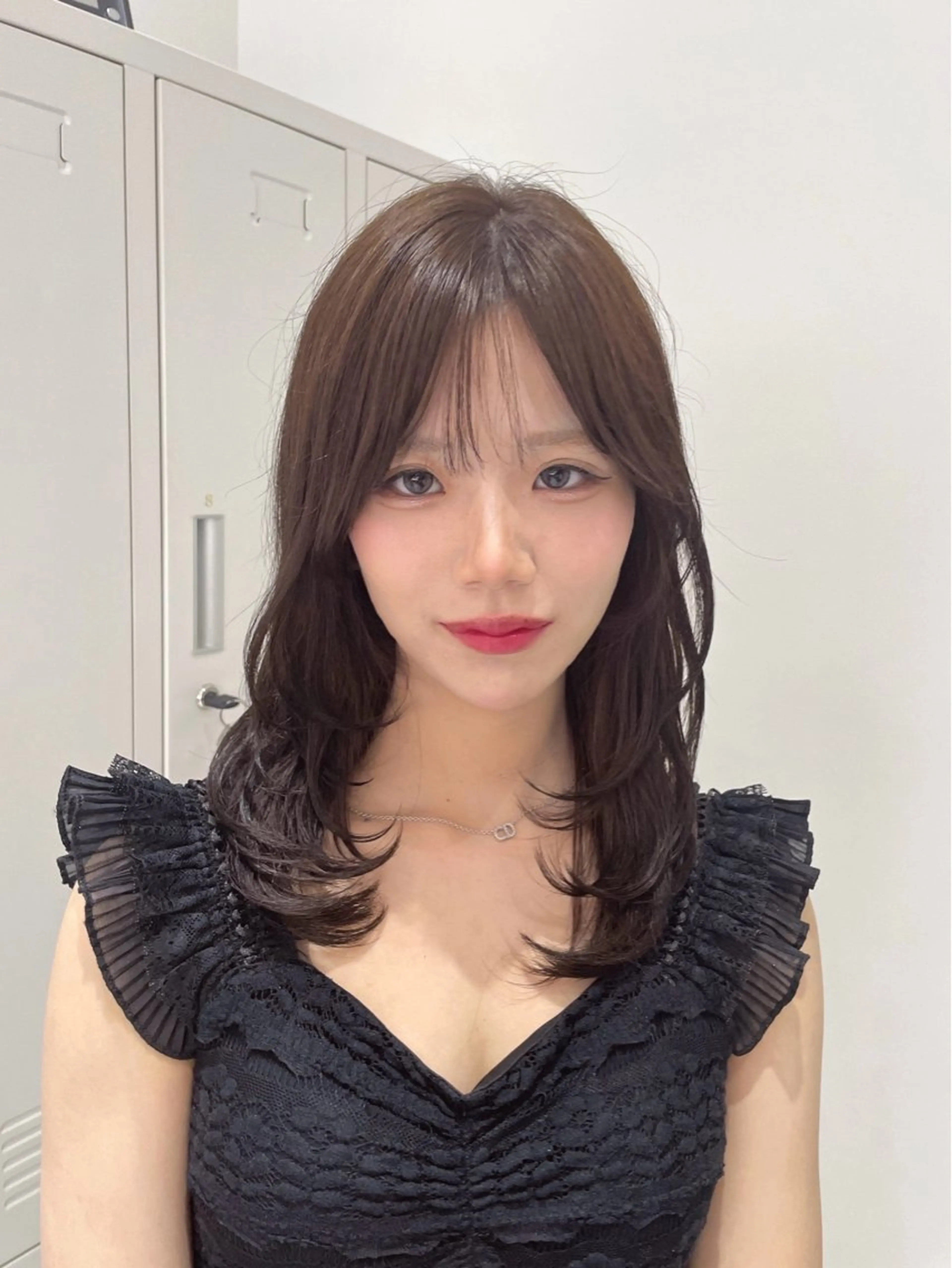 ミディアム カラー Zina 福岡天神所属・フェイスレイヤー/ 小顔/髪質改善　関のヘアスタイル