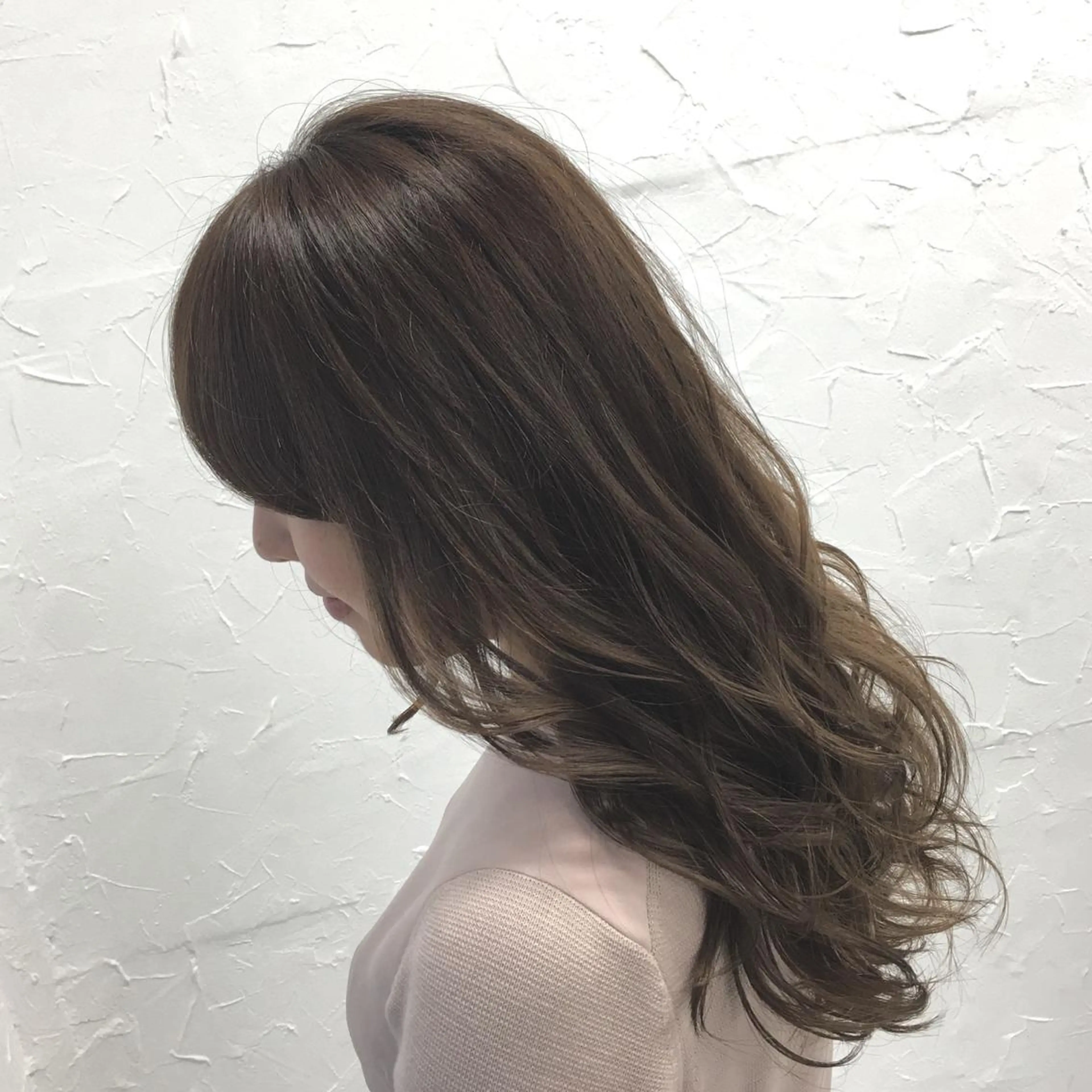 ロング ヘアアレンジ 大人垢抜け ダブルカラー【上野】のヘアスタイル