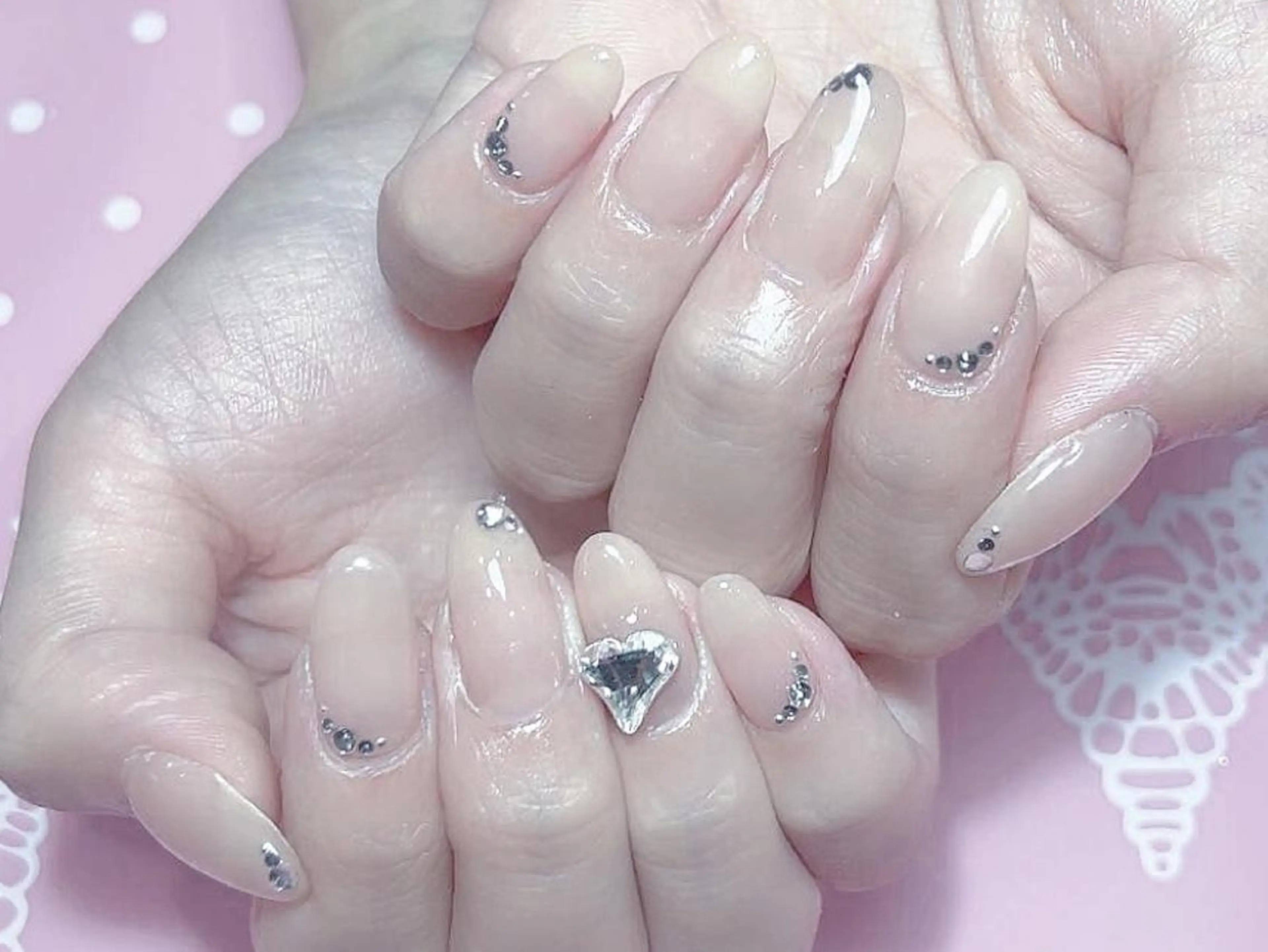 ネイル アートネイル オーロラネイル ガーリー キラキラネイル 韓国ネイル Nail Monsterのネイルデザイン