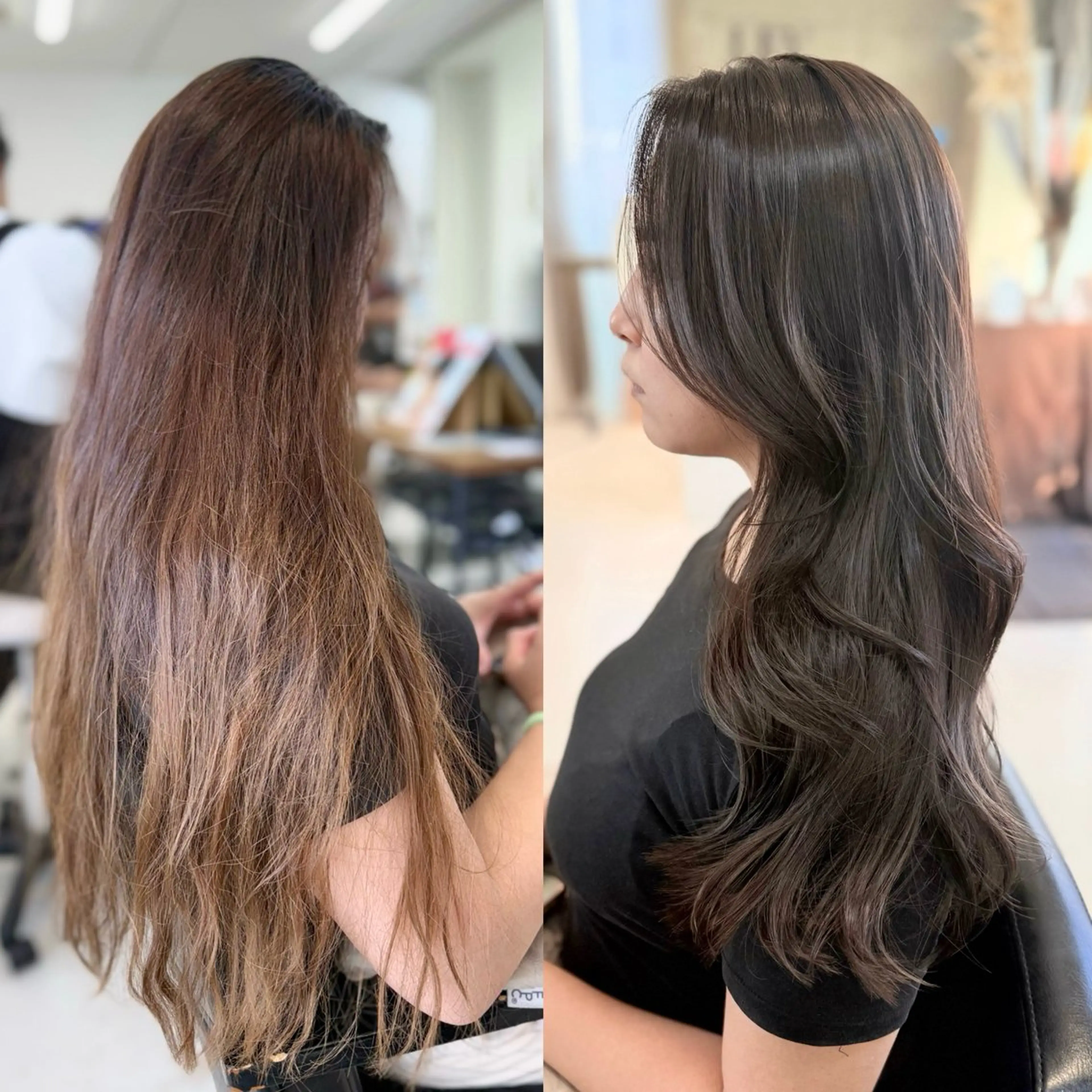 ロング 山崎結菜 🫧透明感カラーのヘアスタイル