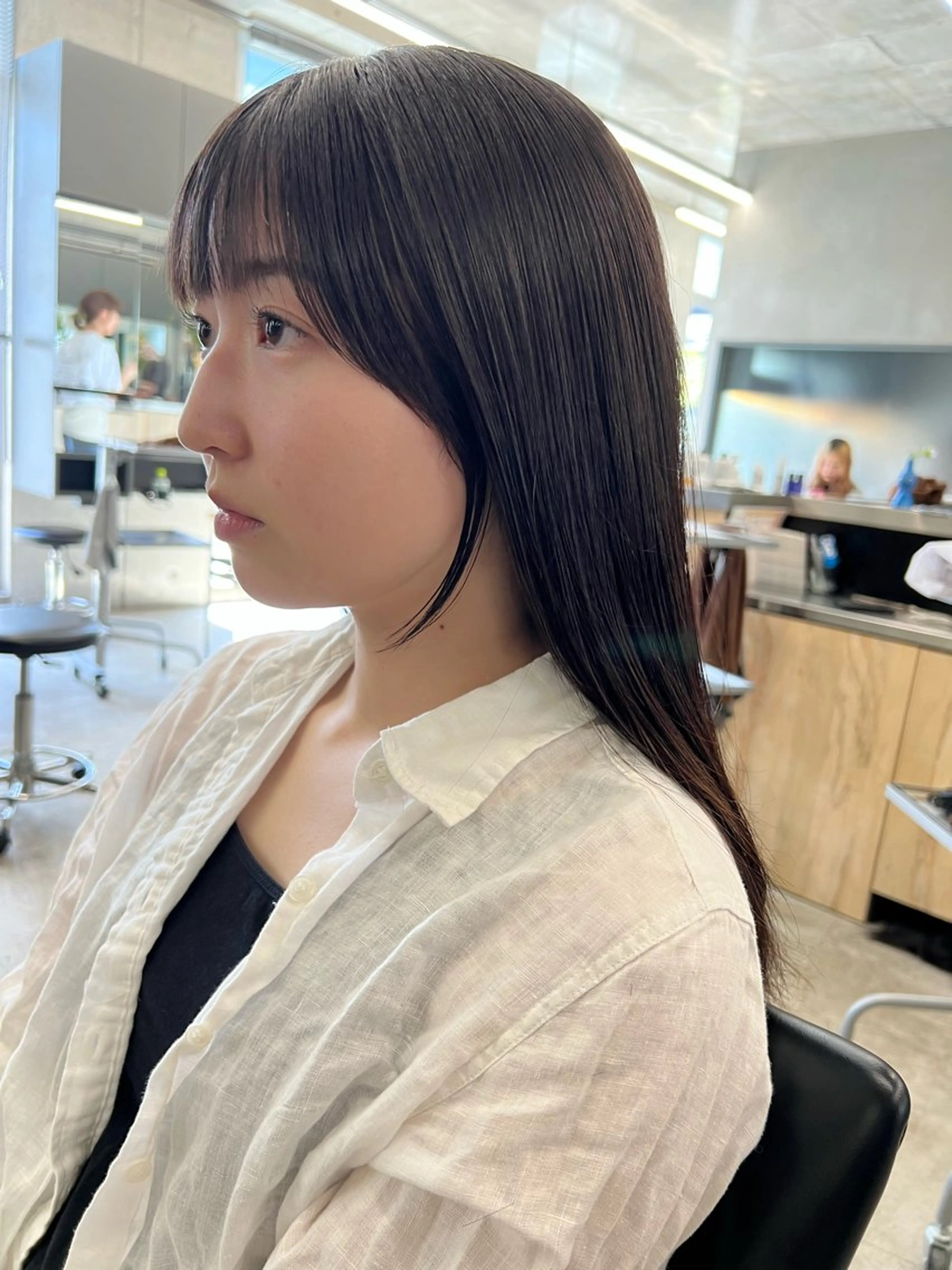 ミディアム 顔周りカット カット sakoda shunkiのヘアスタイル