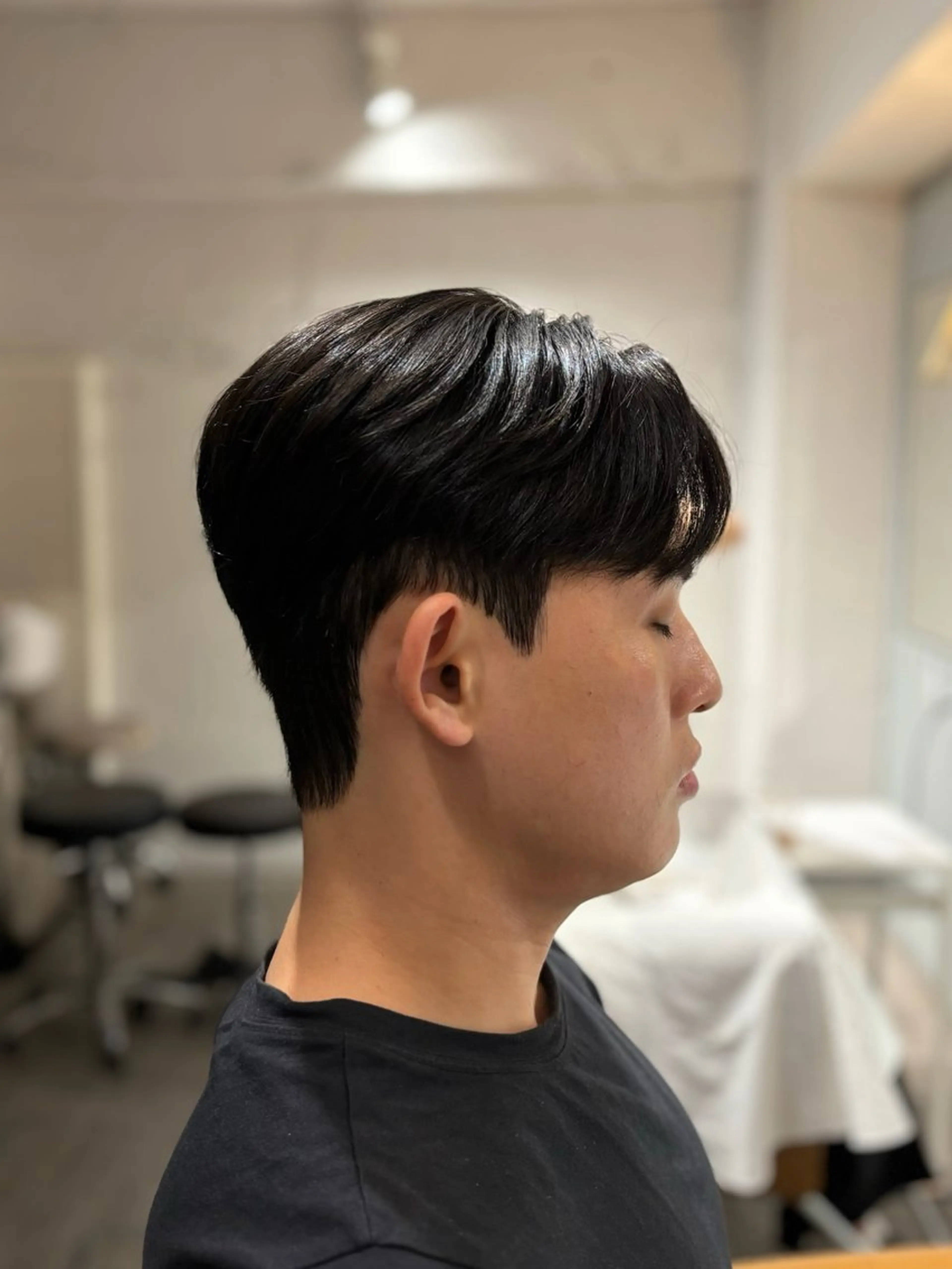 ショート パーマ メンズ カット パーマ 韓国メンズヘア/ ダウンパーマ/歩夢のヘアスタイル