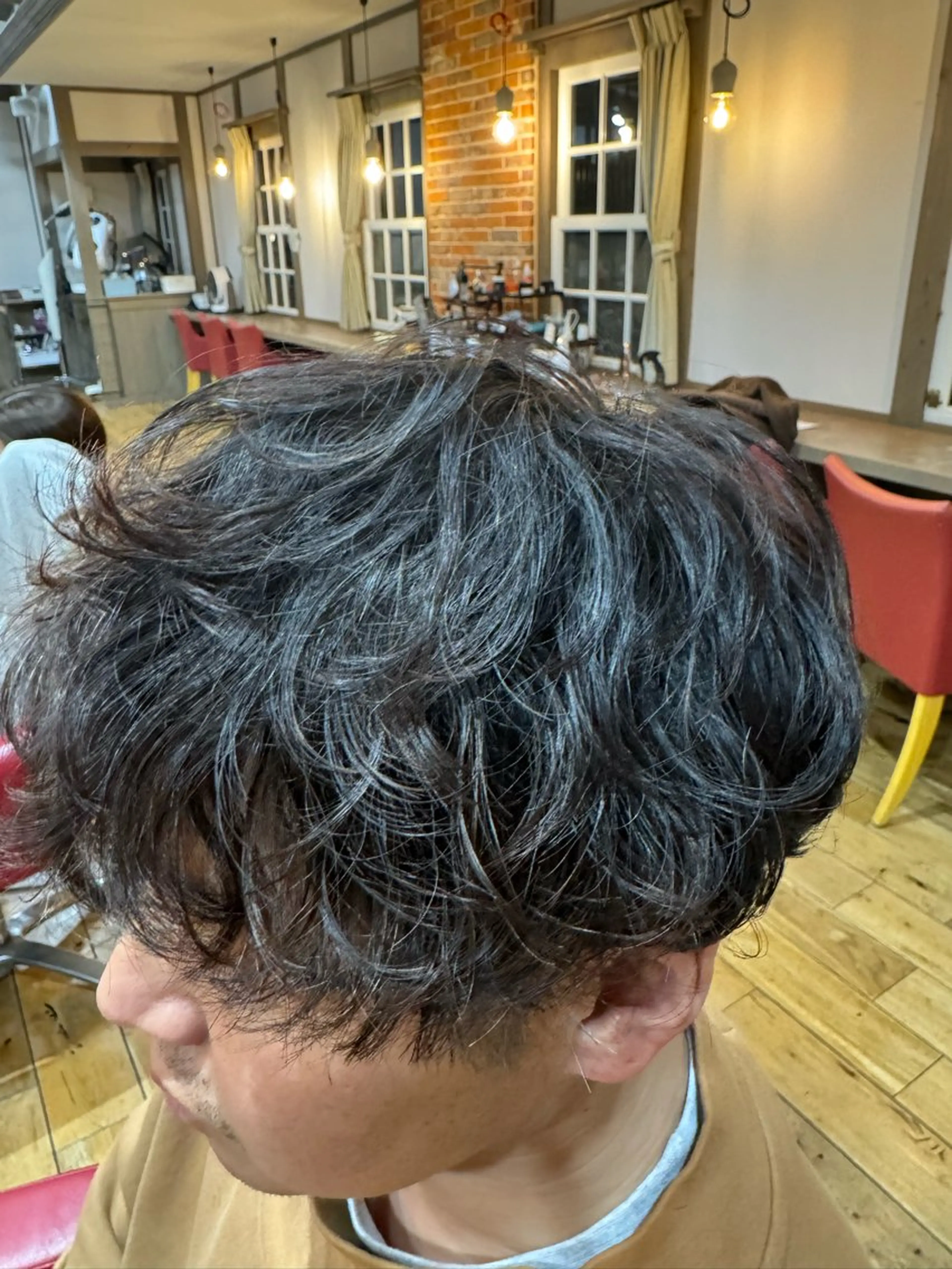 パーマ メンズ カット パーマ TJ天気予報5mm 森　瑞希のヘアスタイル