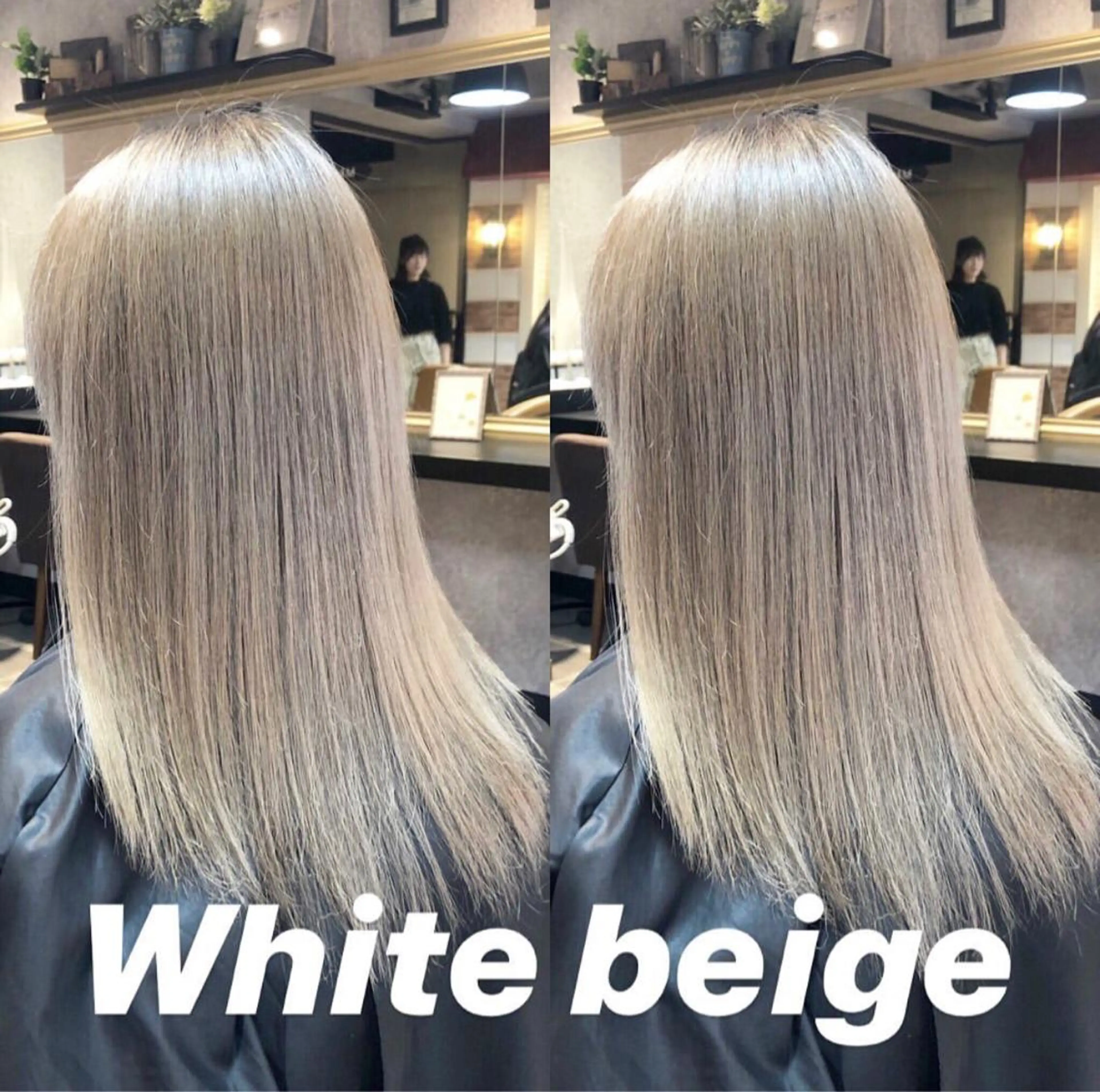 セミロング salowin 原宿 aroa所属・韓国／ハッシュカット ／透明感カラー／金野のヘアスタイル