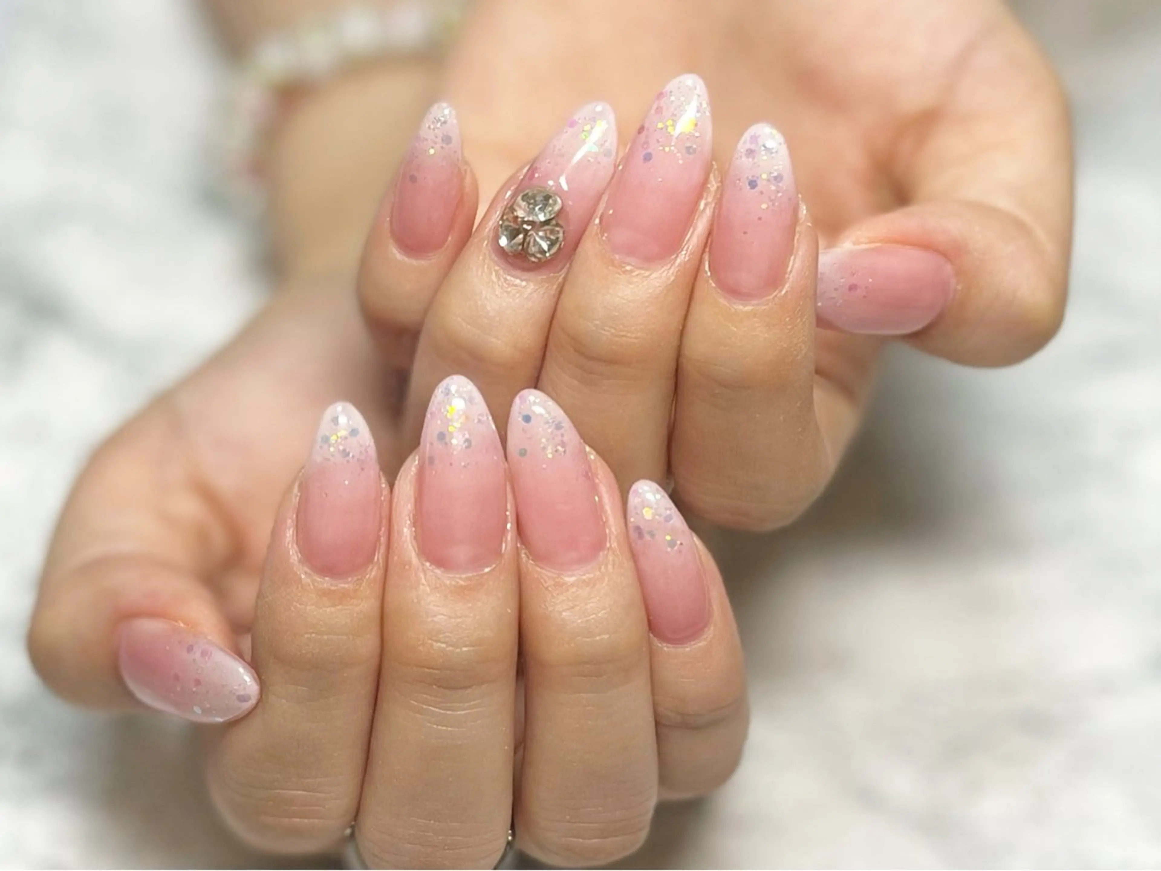 ネイル フットネイル グラデーション ニュアンスネイル ピンク シンプルネイル ネイル フフラ所属・nail fufla ♡yamane♡のネイルデザイン