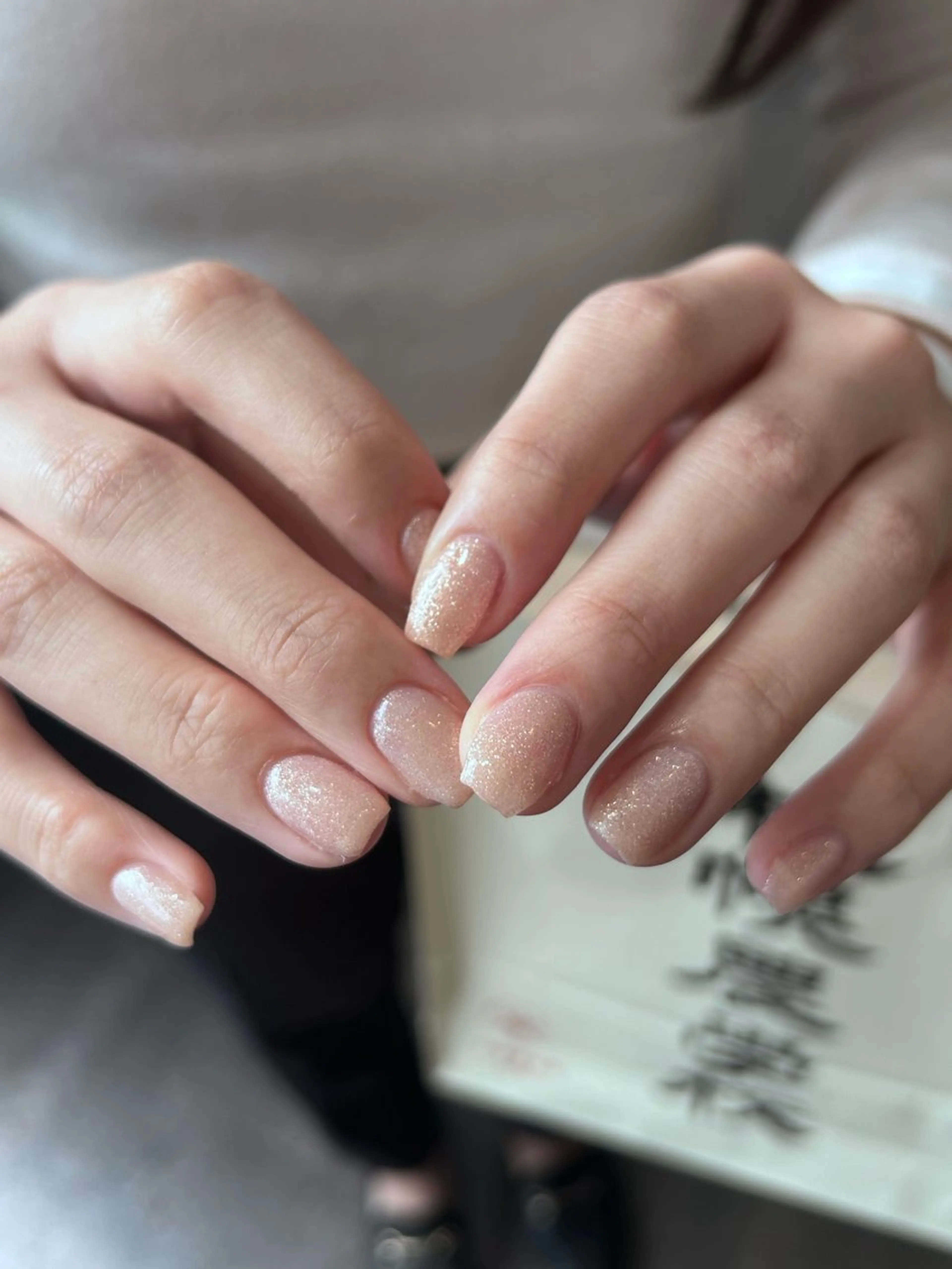 ネイル ラメ(グリッター) オフィスネイル ハンドネイル Yarm As Etelのネイルデザイン