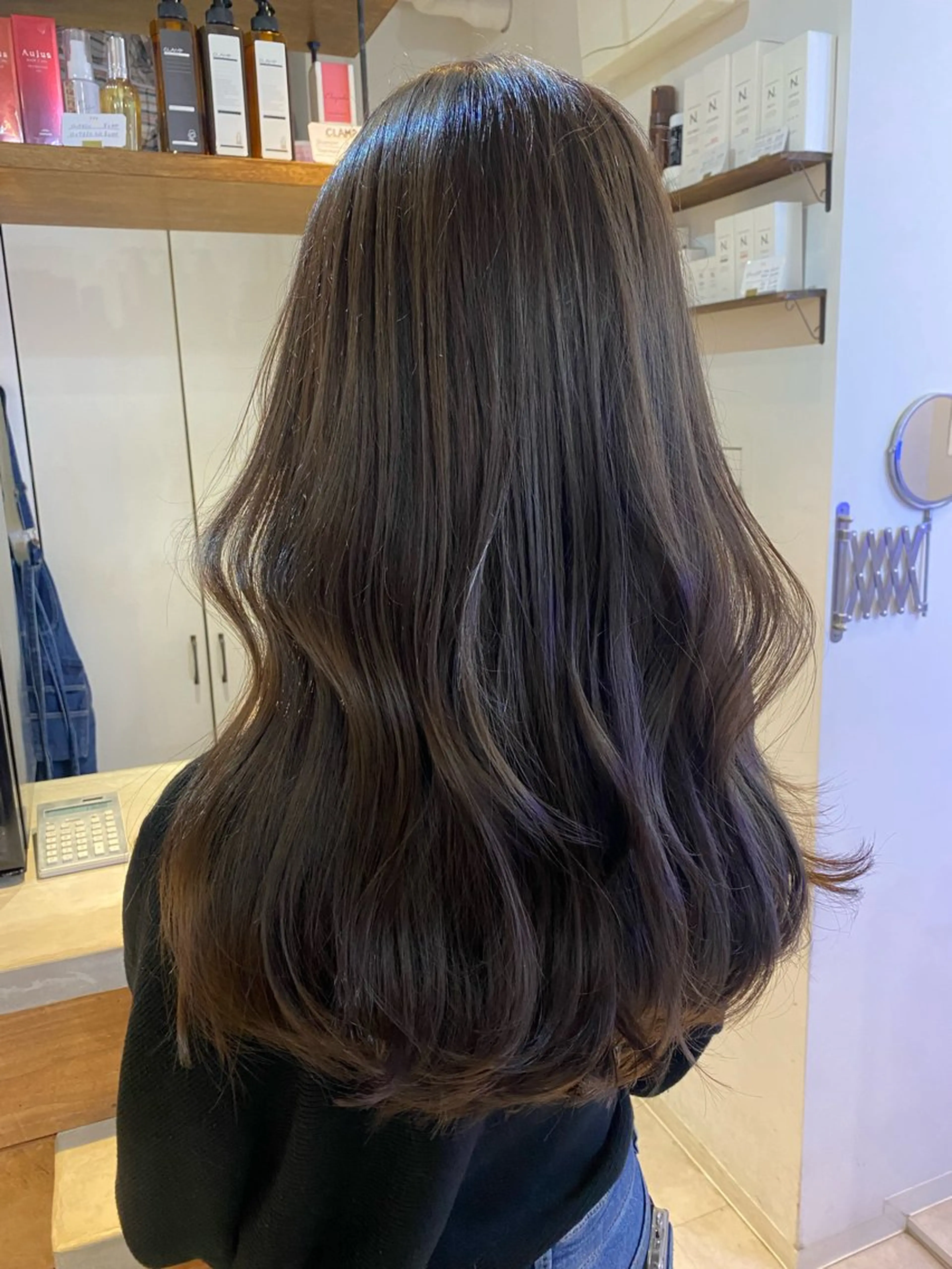 セミロング カラー ベージュカラー ココアベージュ カット ヘアカラー トリートメント scene.池袋所属・scene. haraのヘアスタイル