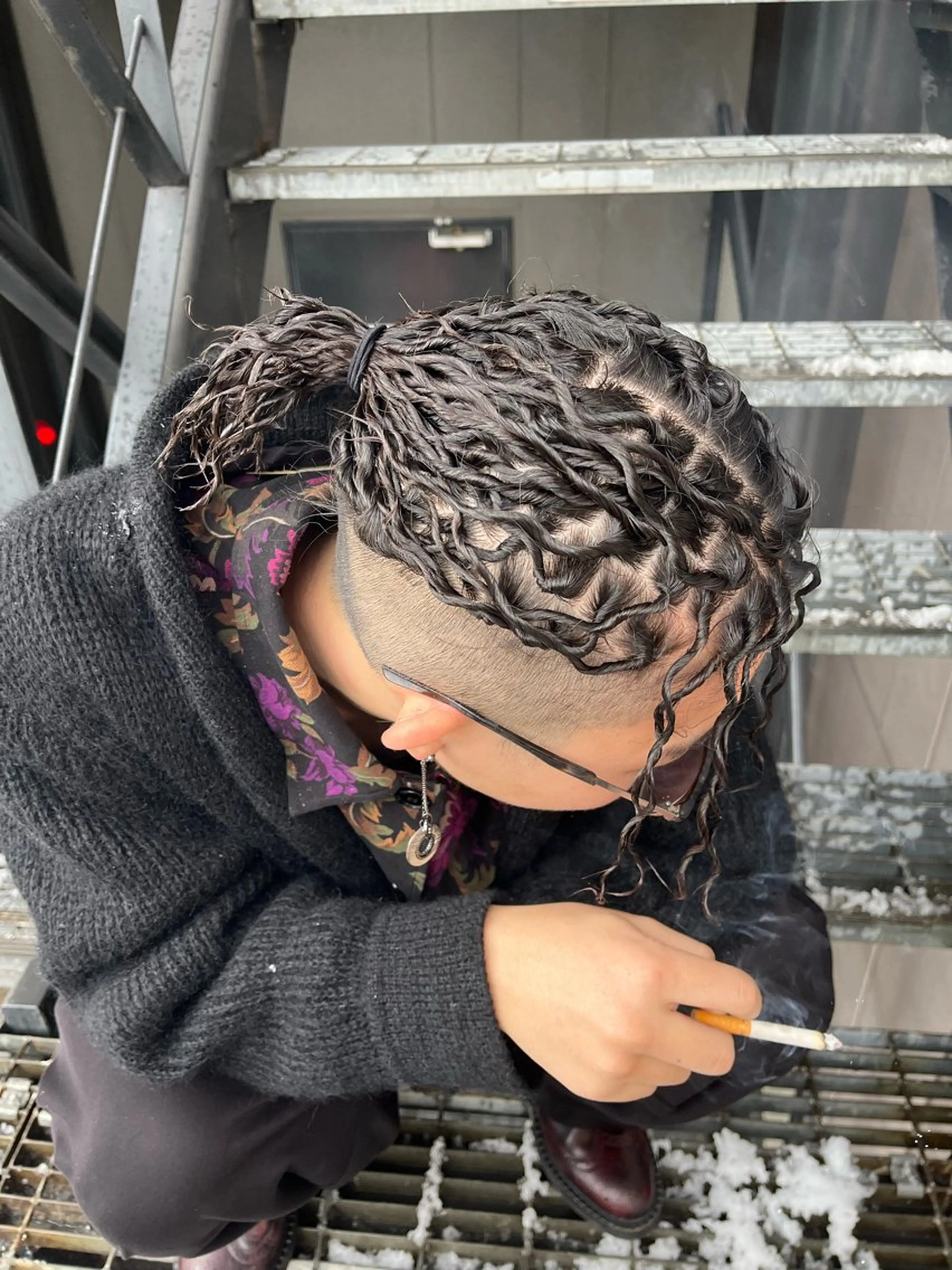 ミディアム パーマ メンズ Utata literie所属・嵯峨 大地/パーマ/ ハード系/特殊系のヘアスタイル