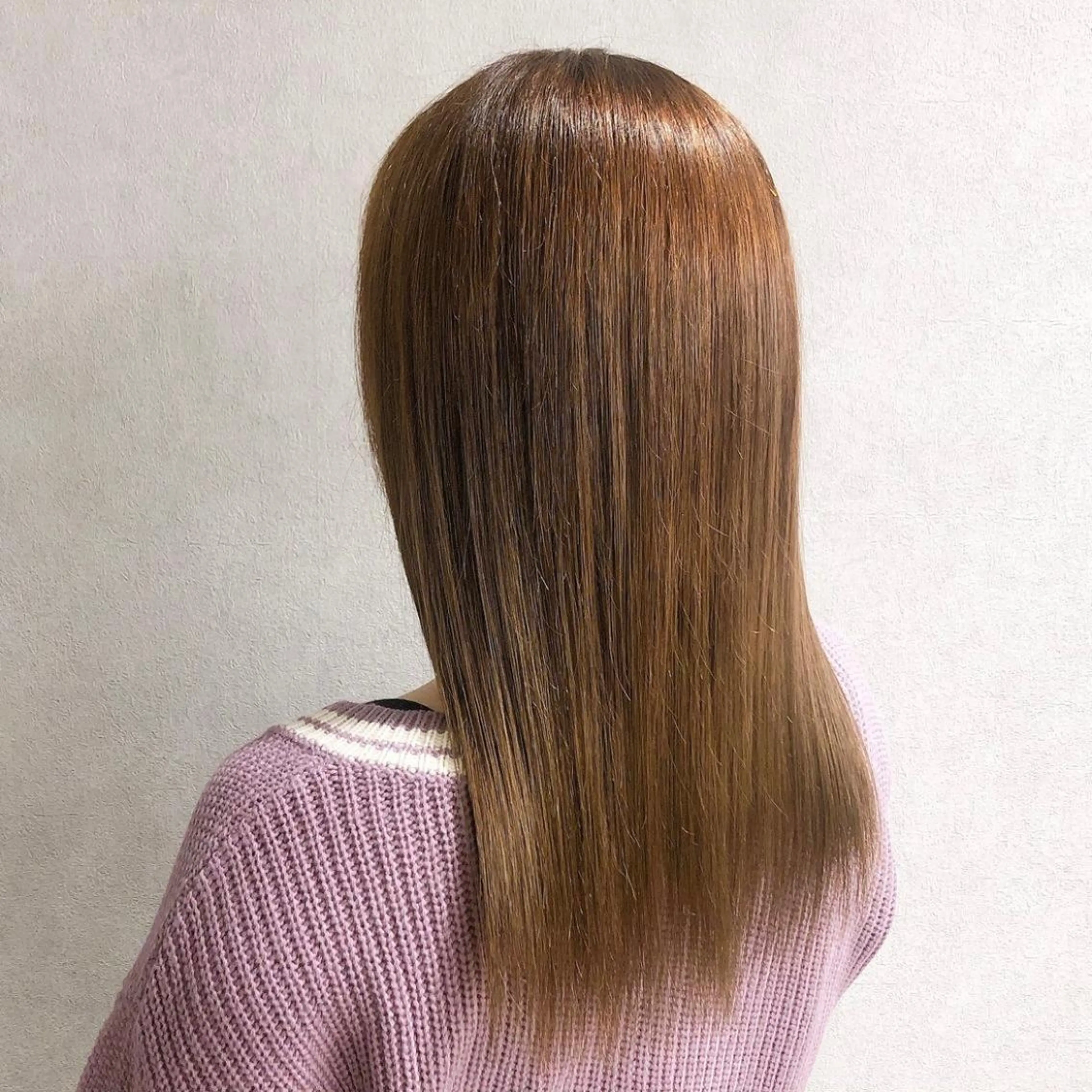 セミロング カラー パーマ ヘアアレンジ メンズ キッズ ネイル マツエク・マツパ アイブロウ ブラウンカラー カラーマツエク ブラウン mona/ ストレートスタイル✨のヘアスタイル