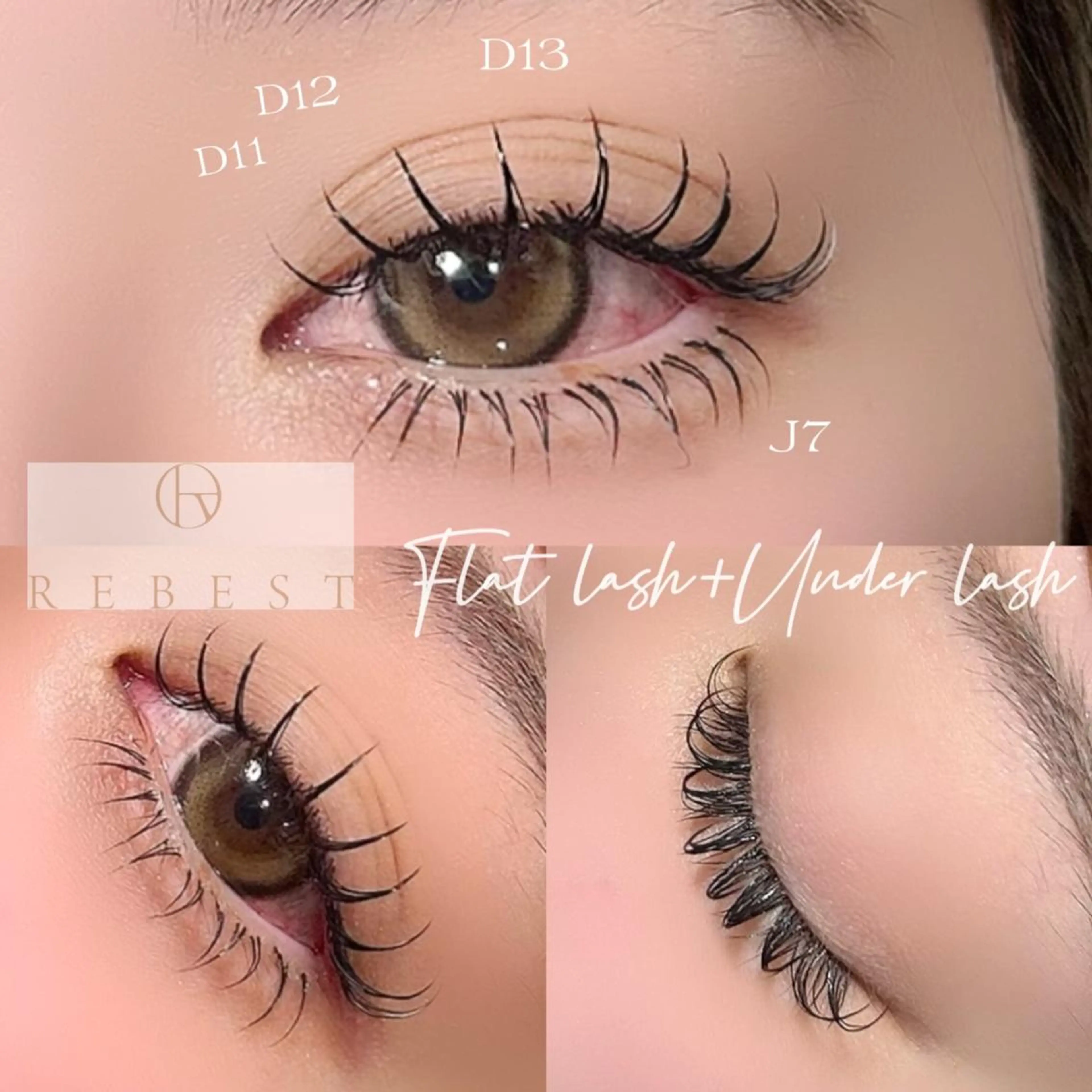 マツエク・マツパ バインドロック フラットラッシュ REBEST eyelashのマツエク・マツパデザイン