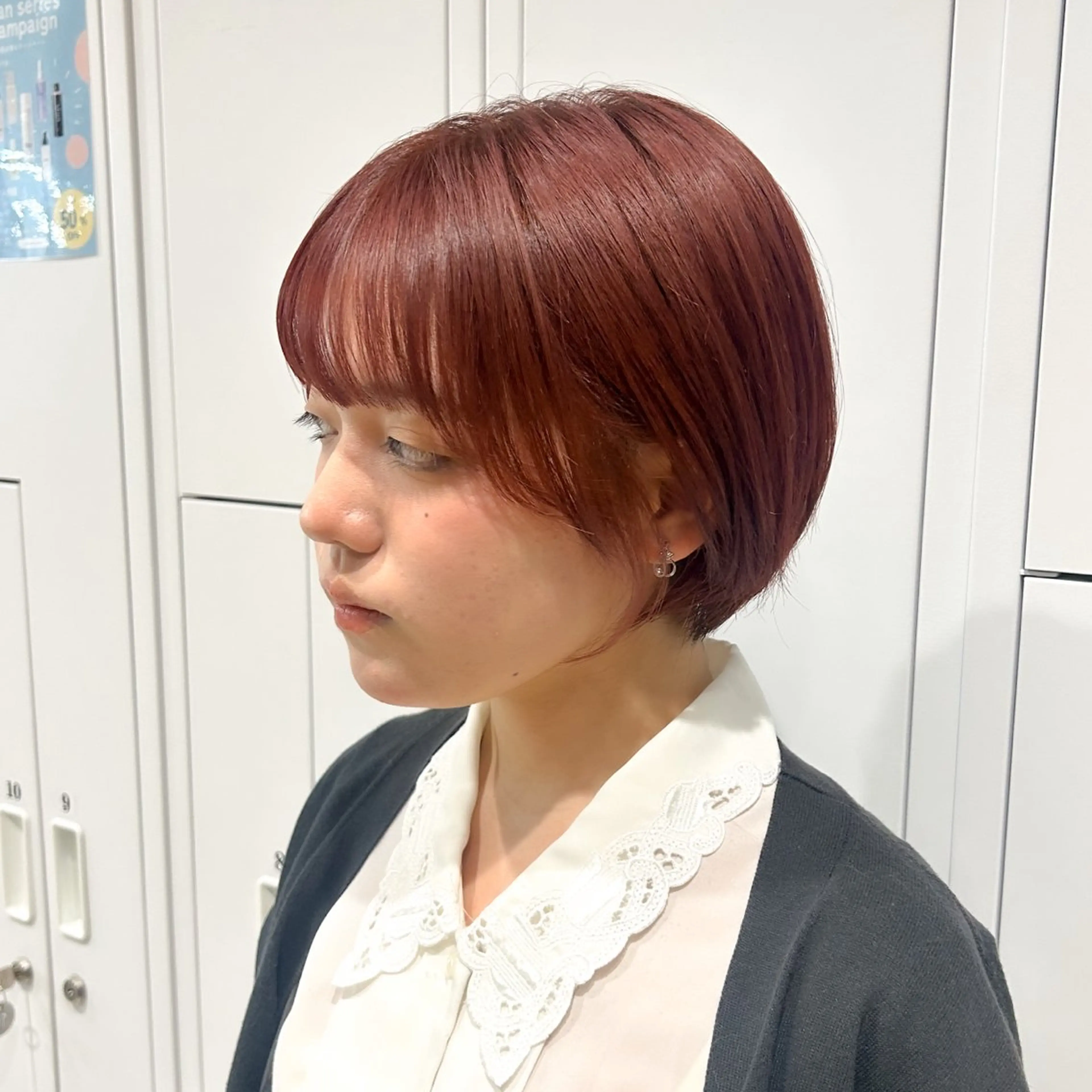 ショート カラー カット トリートメント 🤡暖色艶カラー 🤡みさきのヘアスタイル