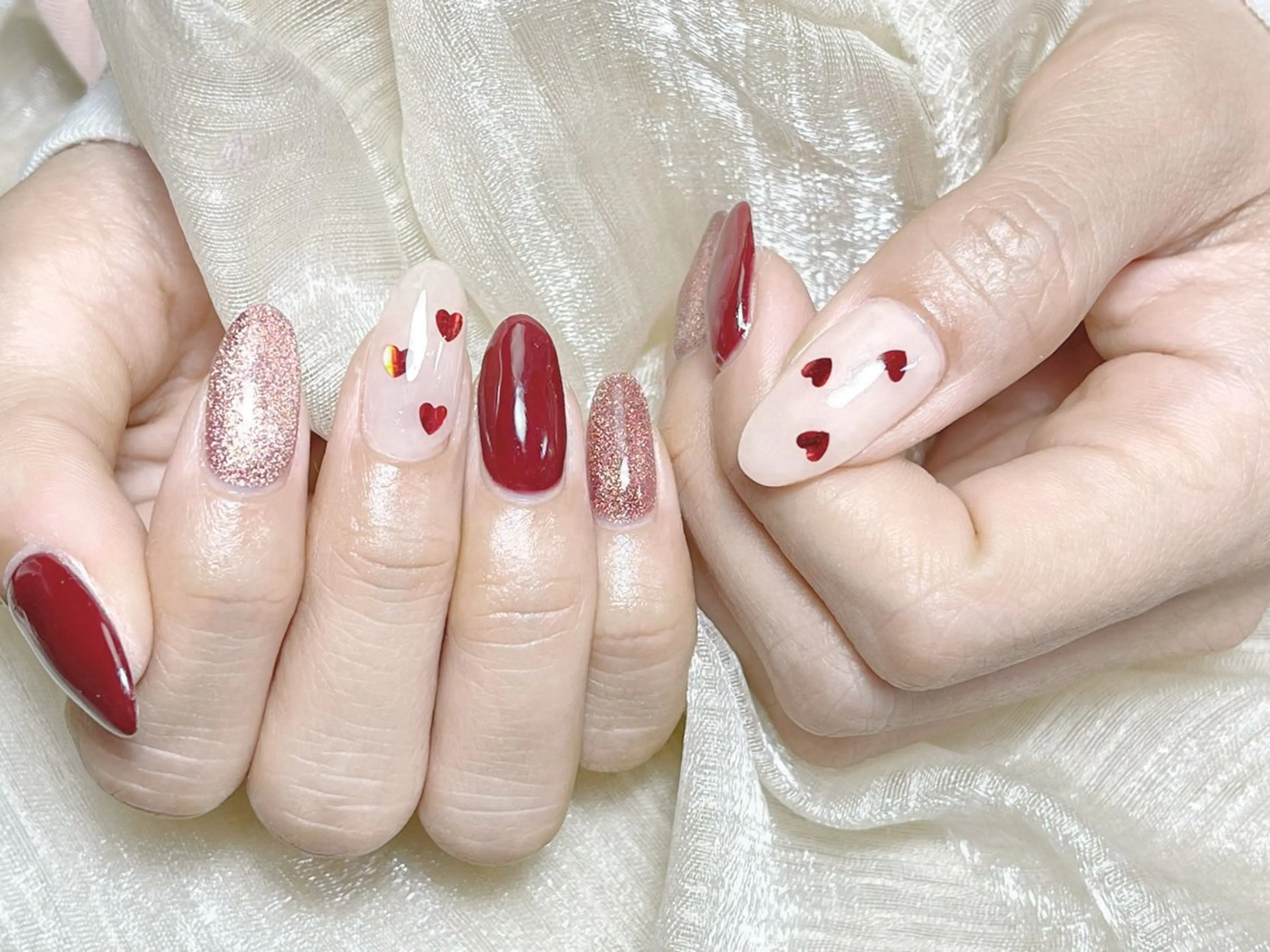 ネイル ハンドネイル 🎀ネイルサロン エクラYUI🎀のネイルデザイン